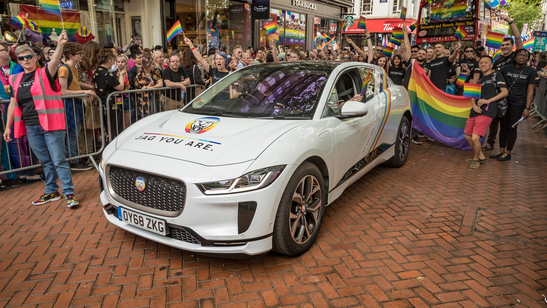 Jaguar I-Pace at Birmingham Pride 2019