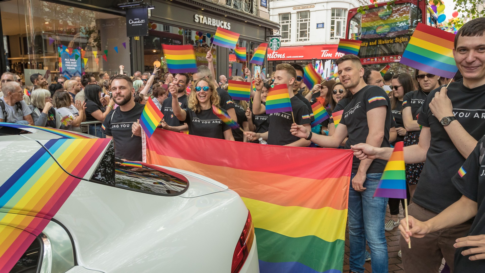 Jaguar I-Pace at Birmingham Pride 2019