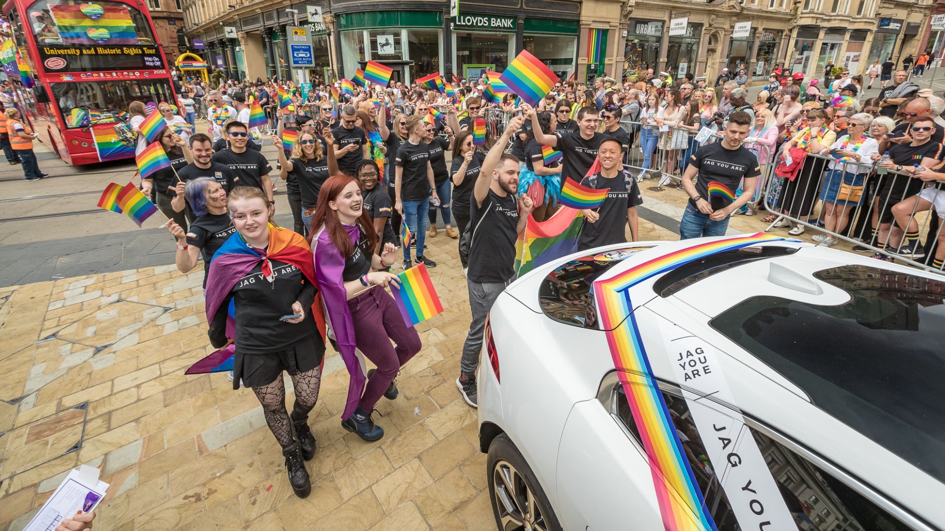 Jaguar I-Pace at Birmingham Pride 2019