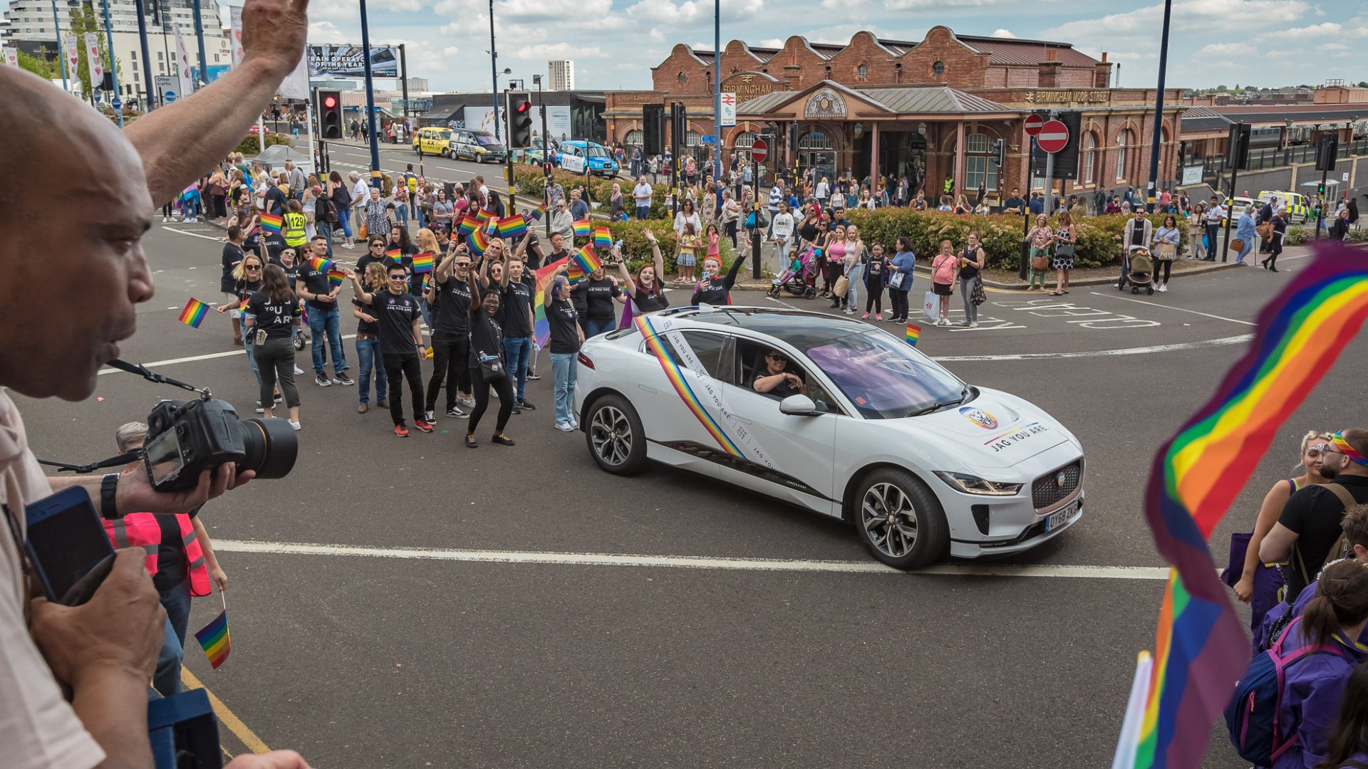 Jaguar I-Pace at Birmingham Pride 2019