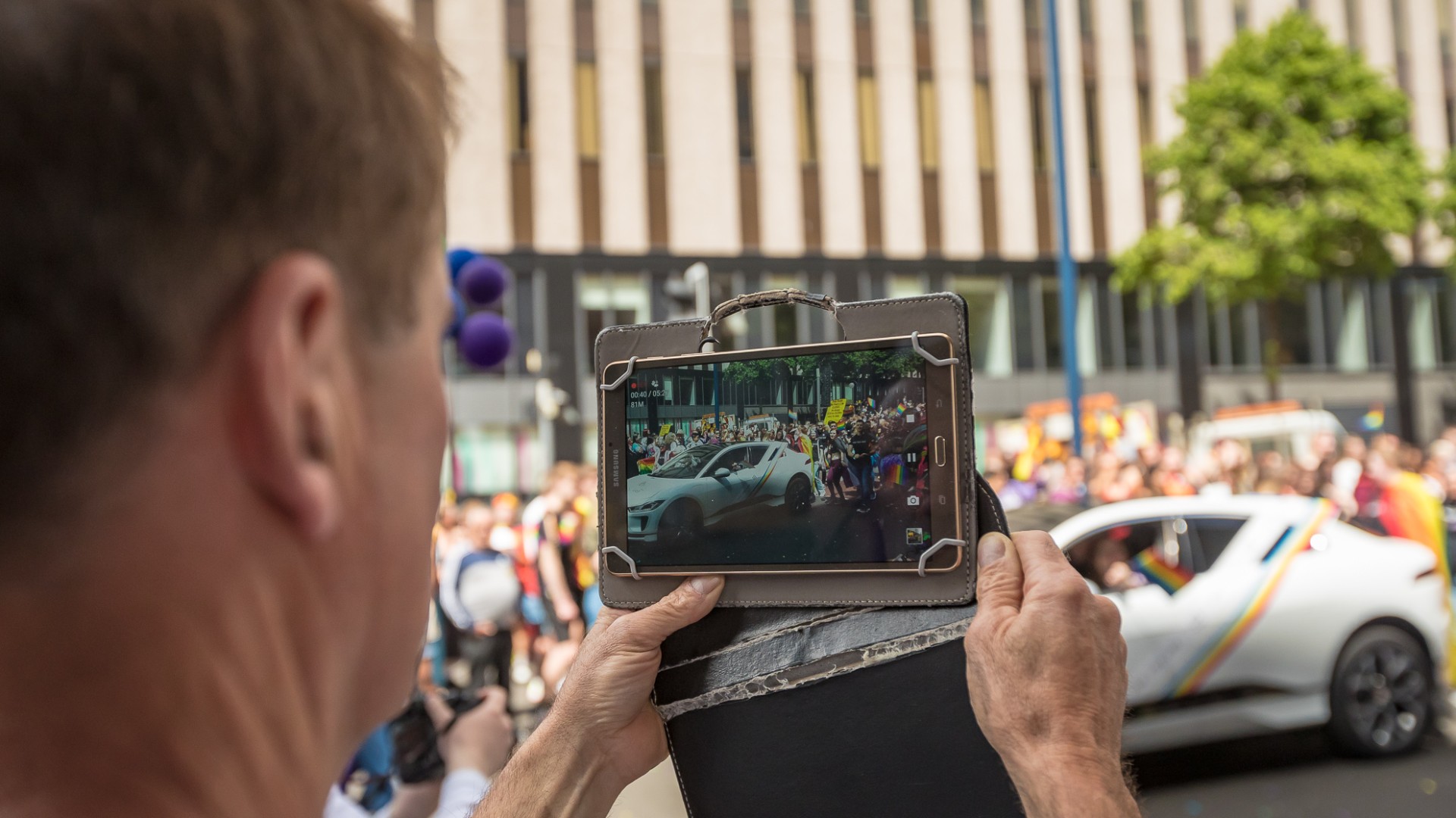 Jaguar I-Pace at Birmingham Pride 2019