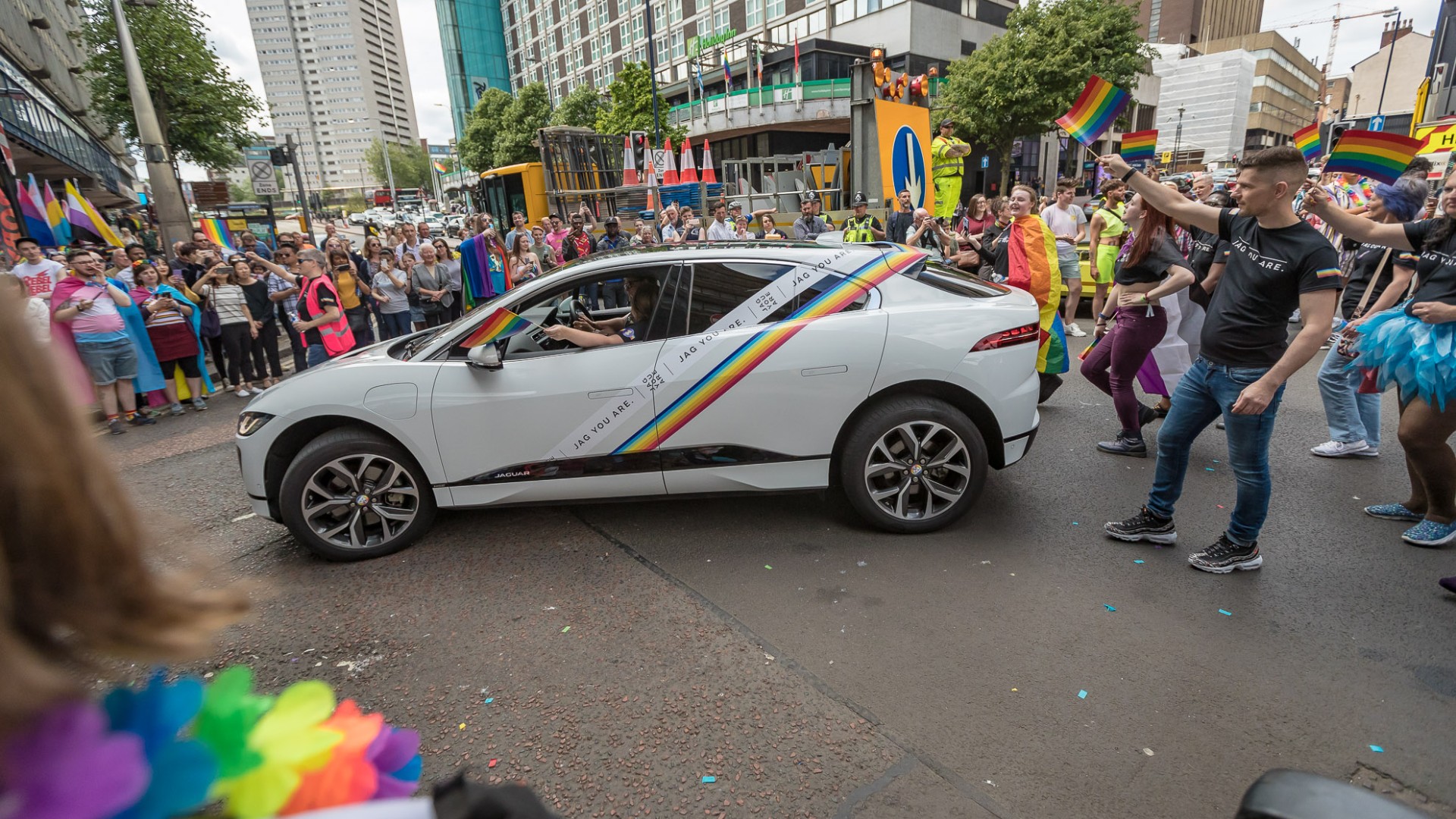 Jaguar I-Pace at Birmingham Pride 2019