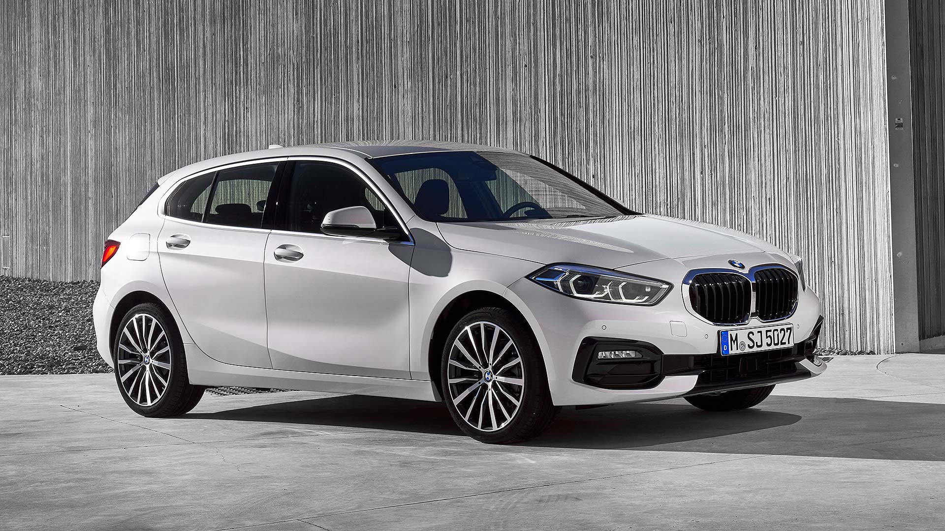 New BMW 1 Series in white