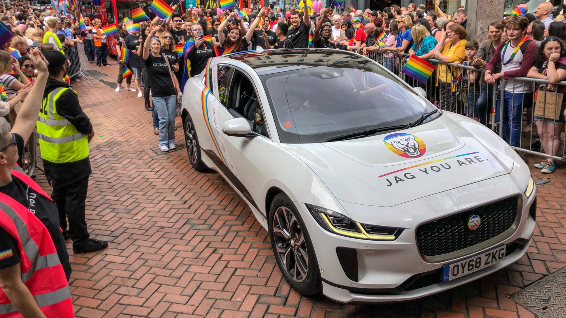 Jaguar I-Pace at Birmingham pride 2019