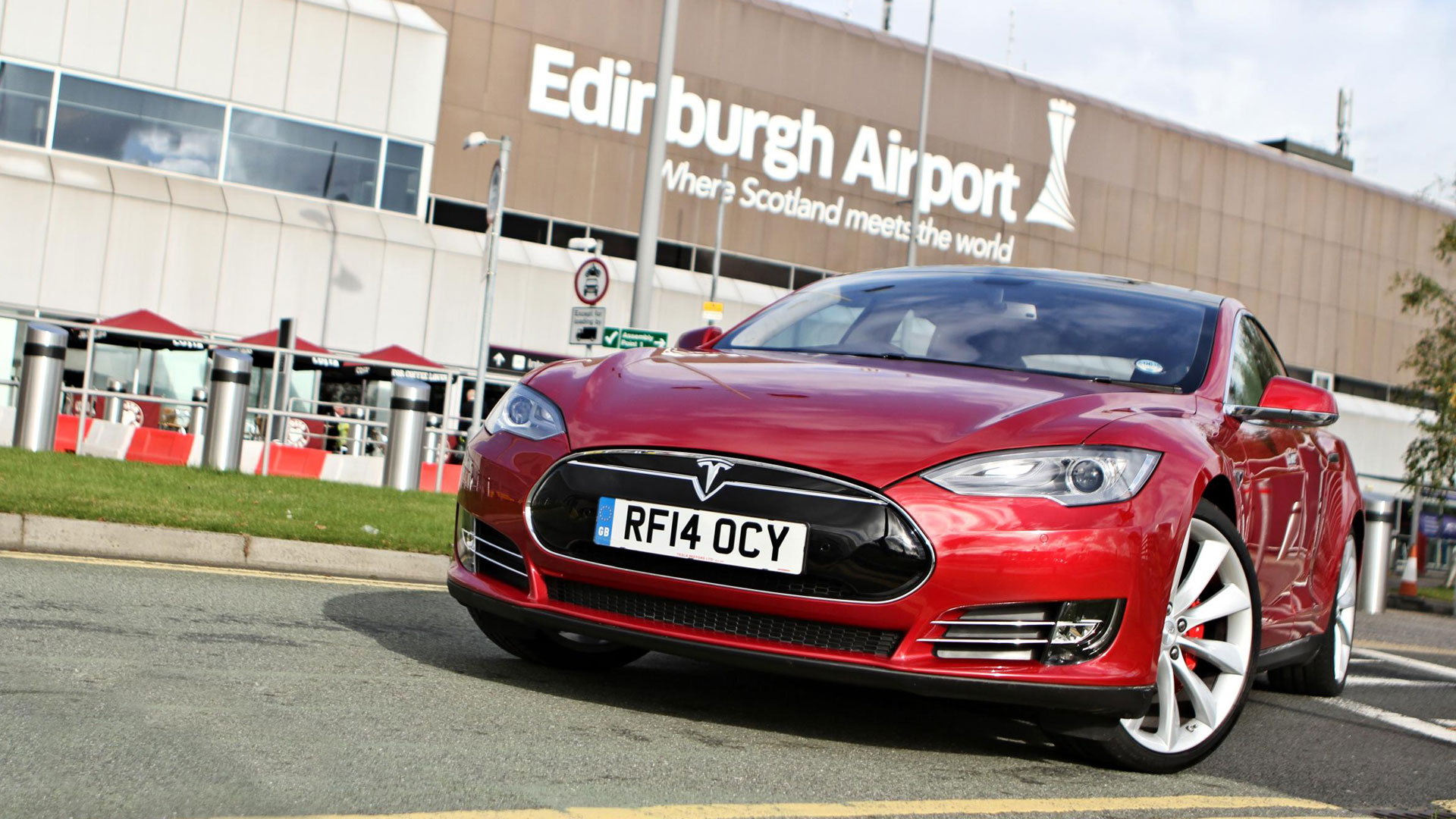 Tesla at Edinburgh Airport