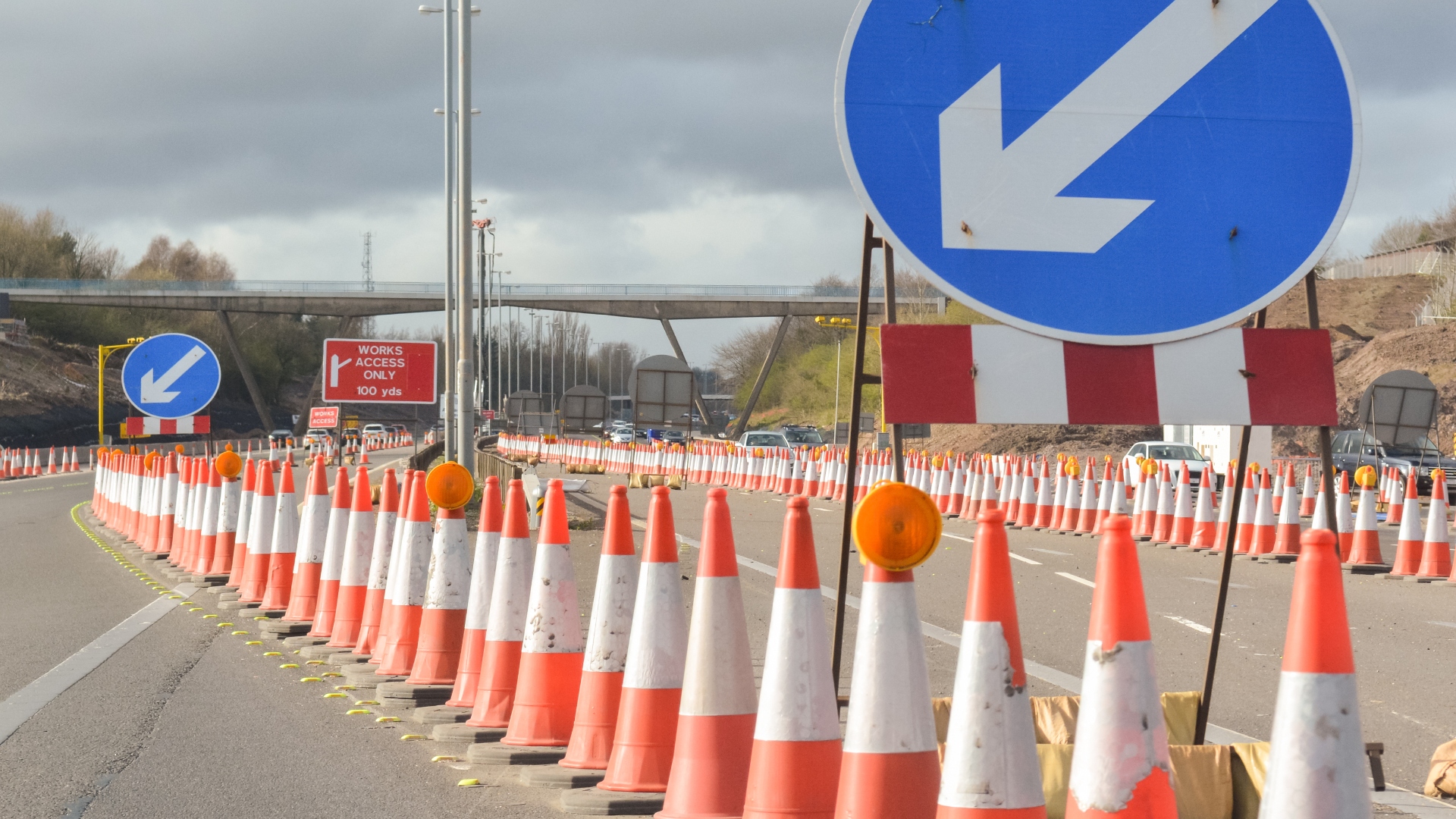 Highways England crash barriers