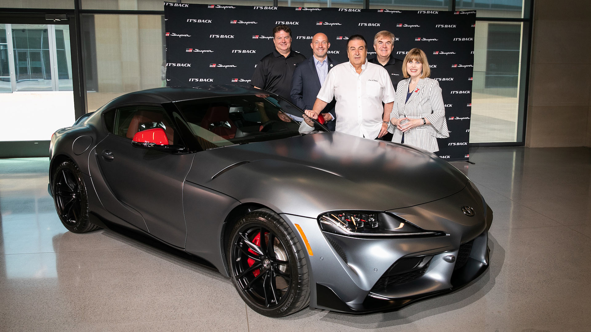 Auction winner collects first 2020 Toyota Supra