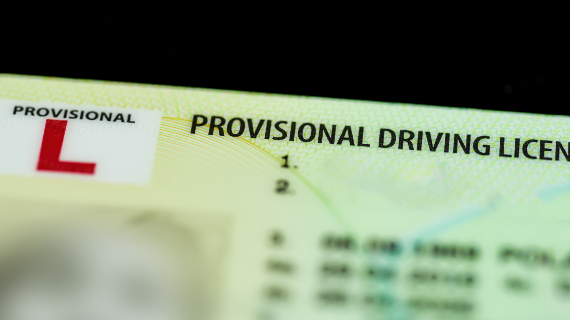 Provisional driving licence