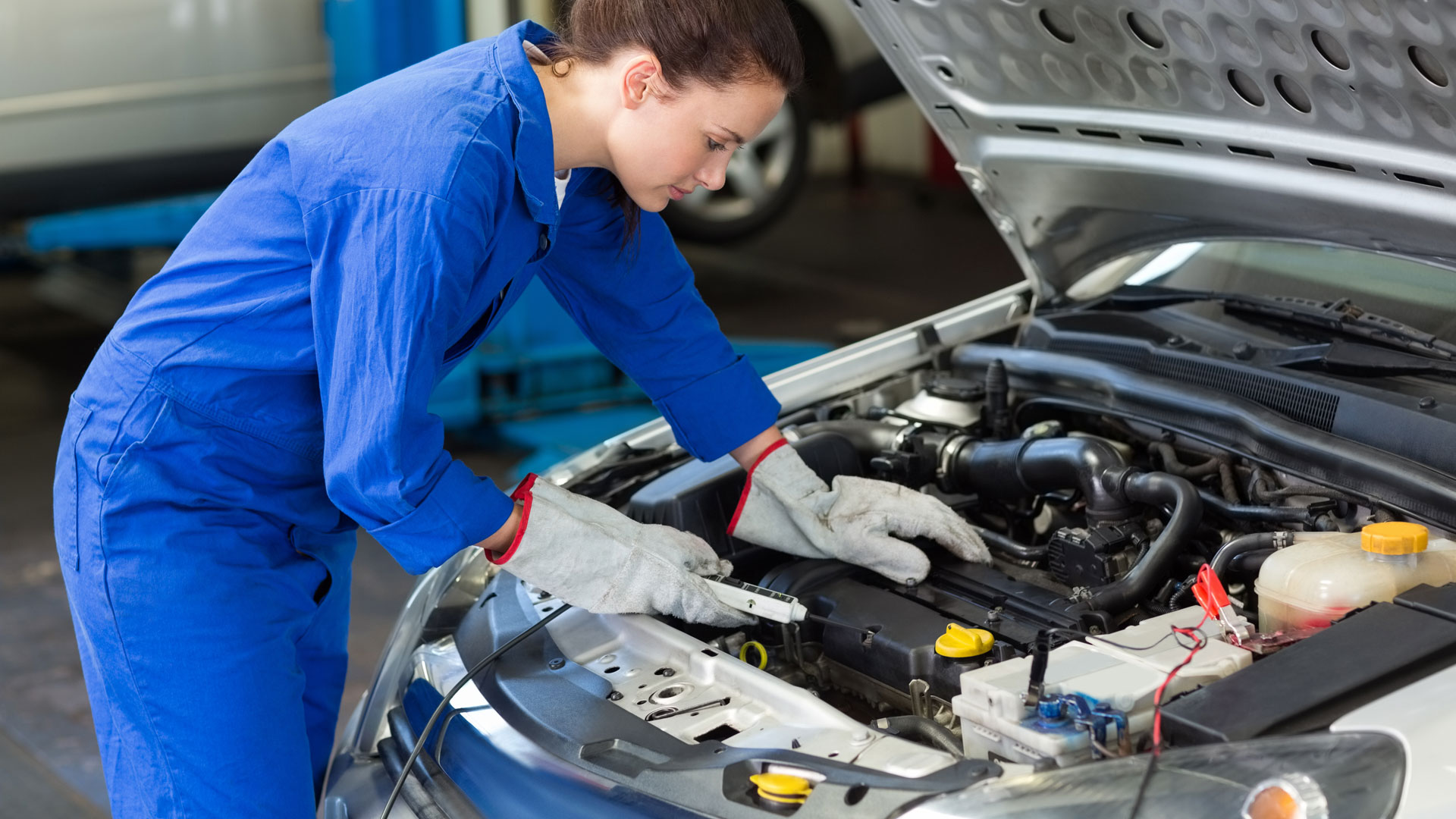 Yellow colour-coding under bonnet