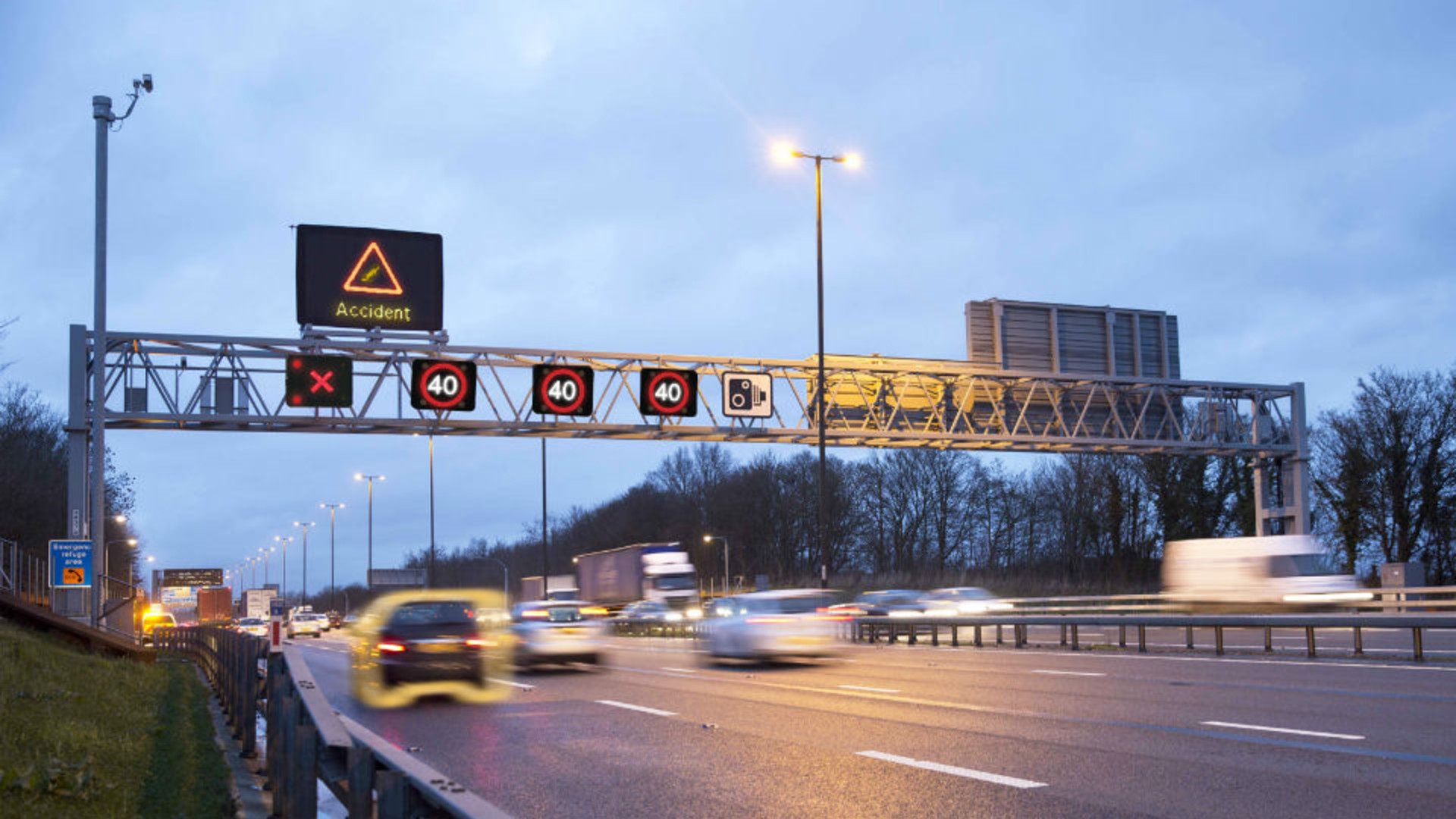 Smart motorway hard shoulder