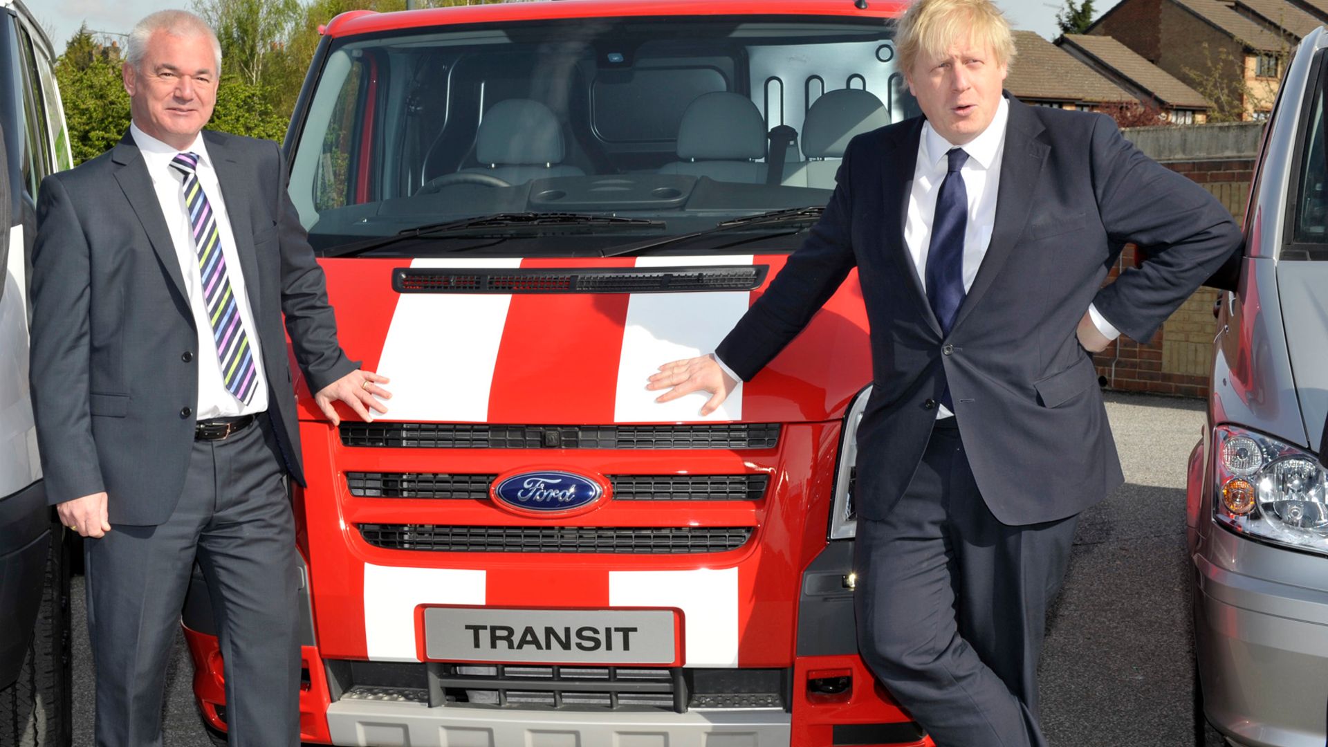 Boris Johnson and Ford Transit