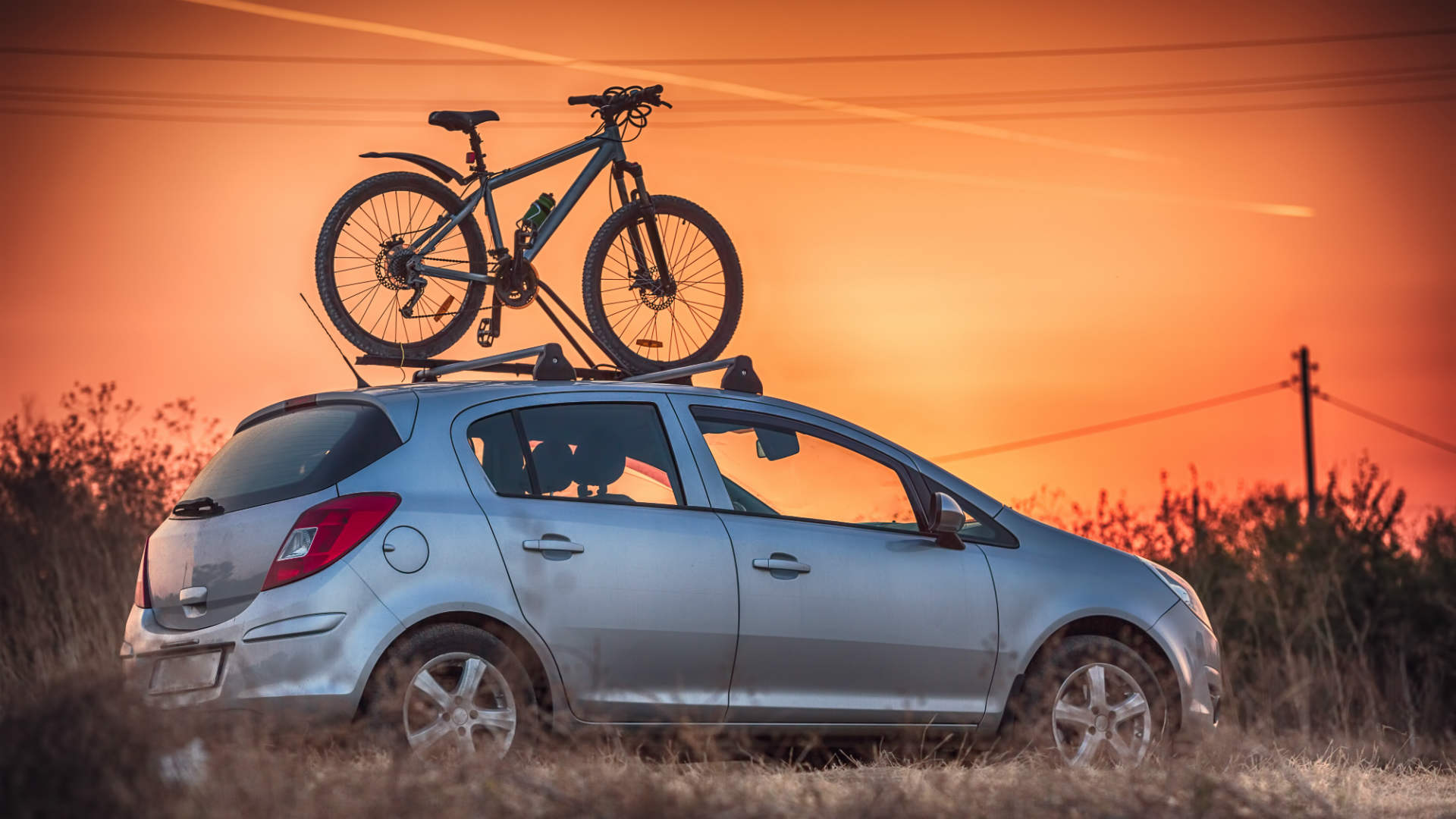 Dartford Crossing bicycle on a roof rack