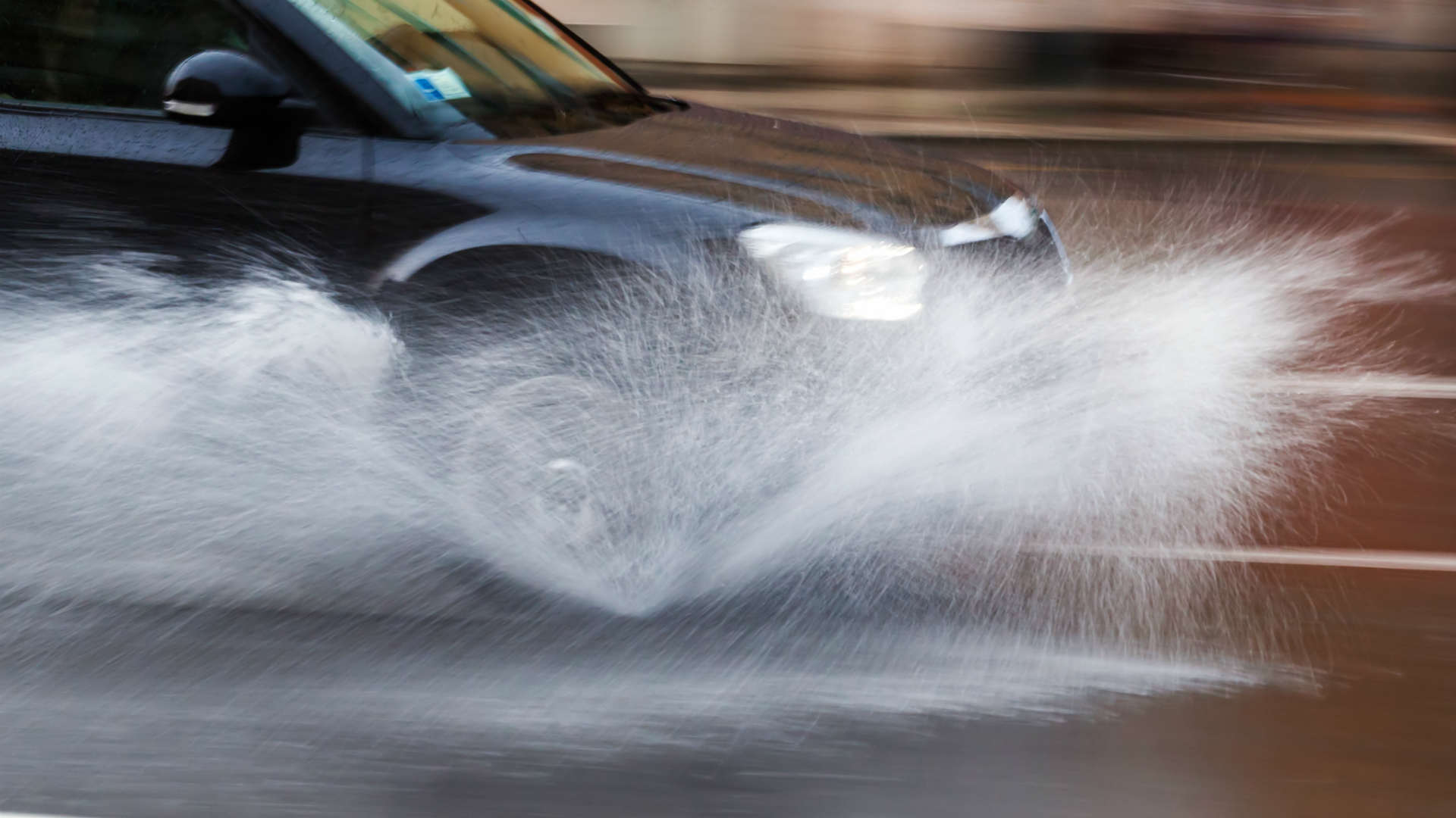 Skoda Yeti in the rain