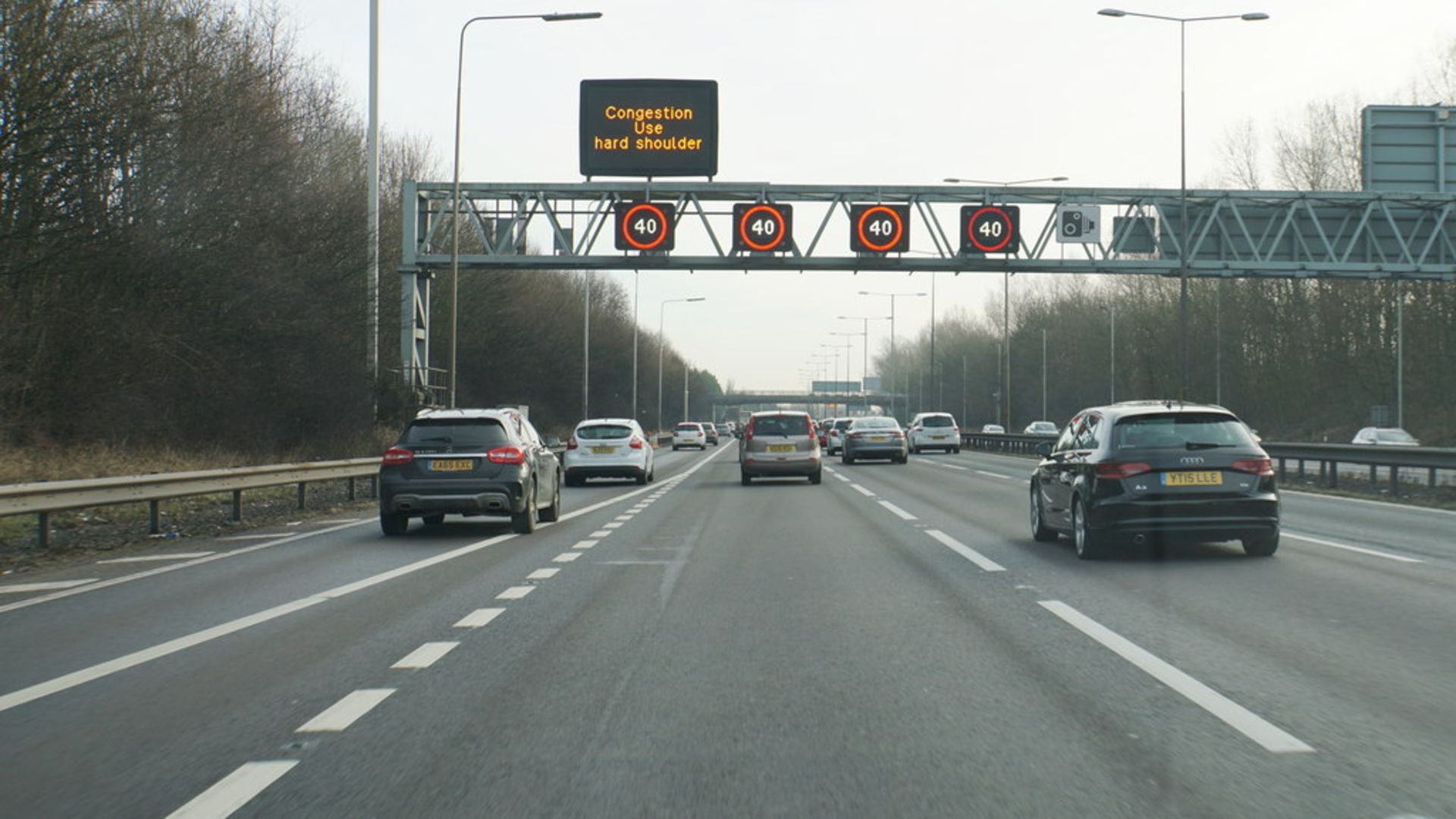 Smart motorway hard shoulder