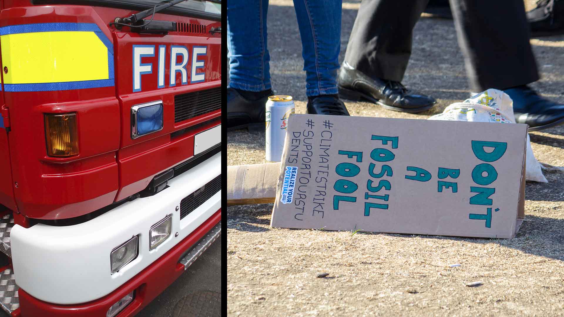 Extinction Rebellion fire engine