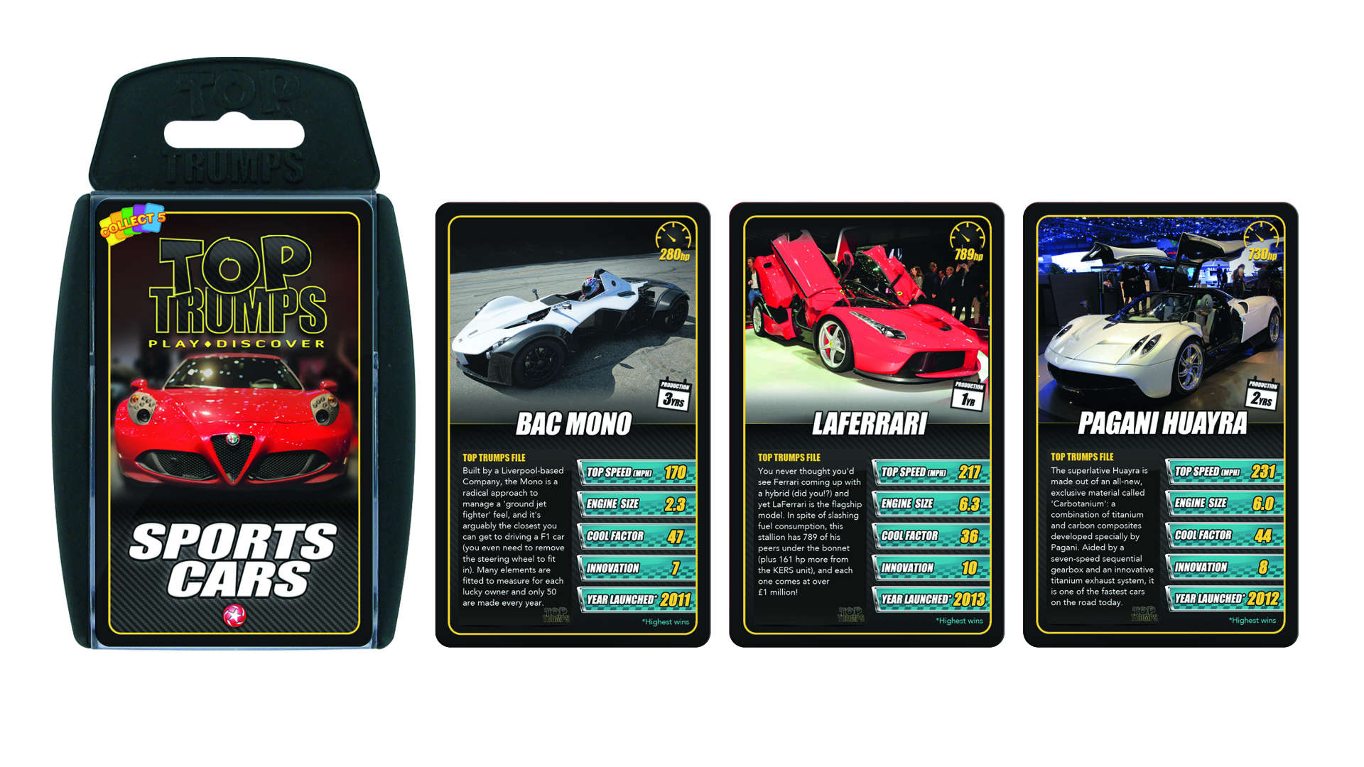 Top Trumps sports cars