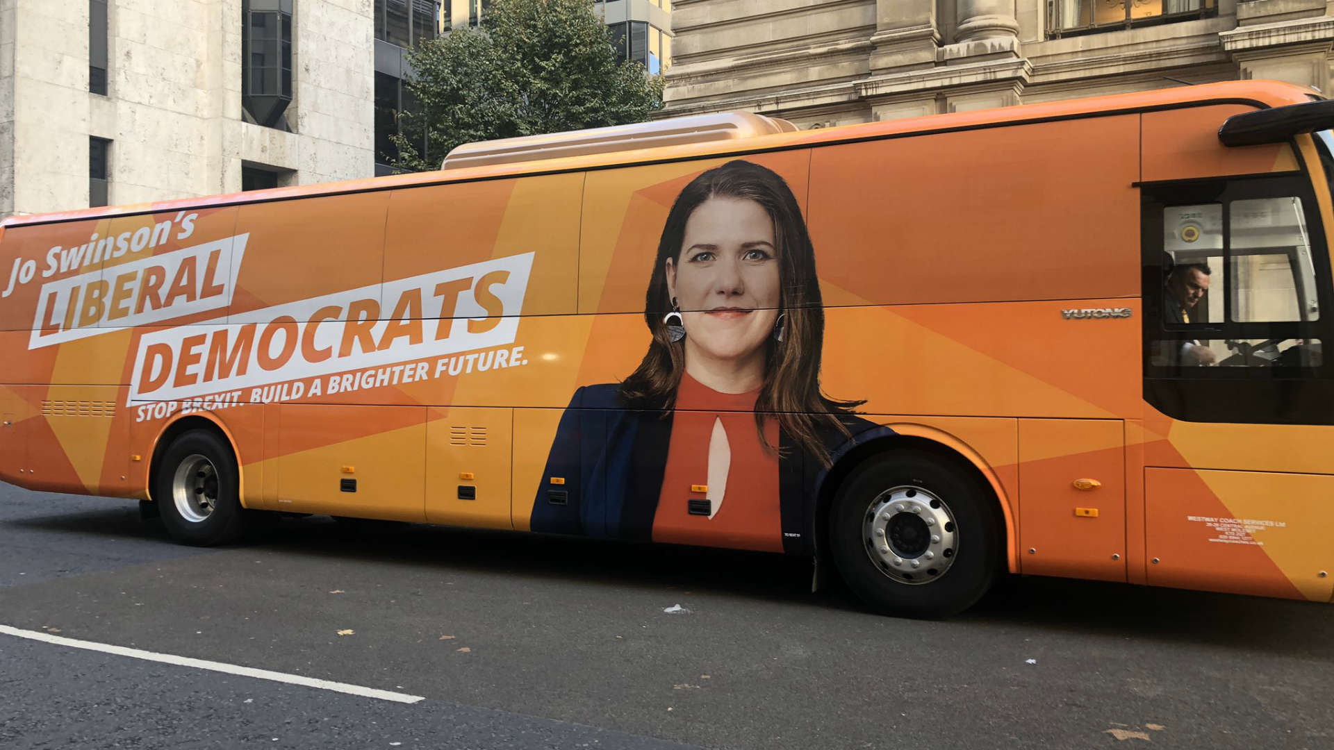 election 2019 campaign bus