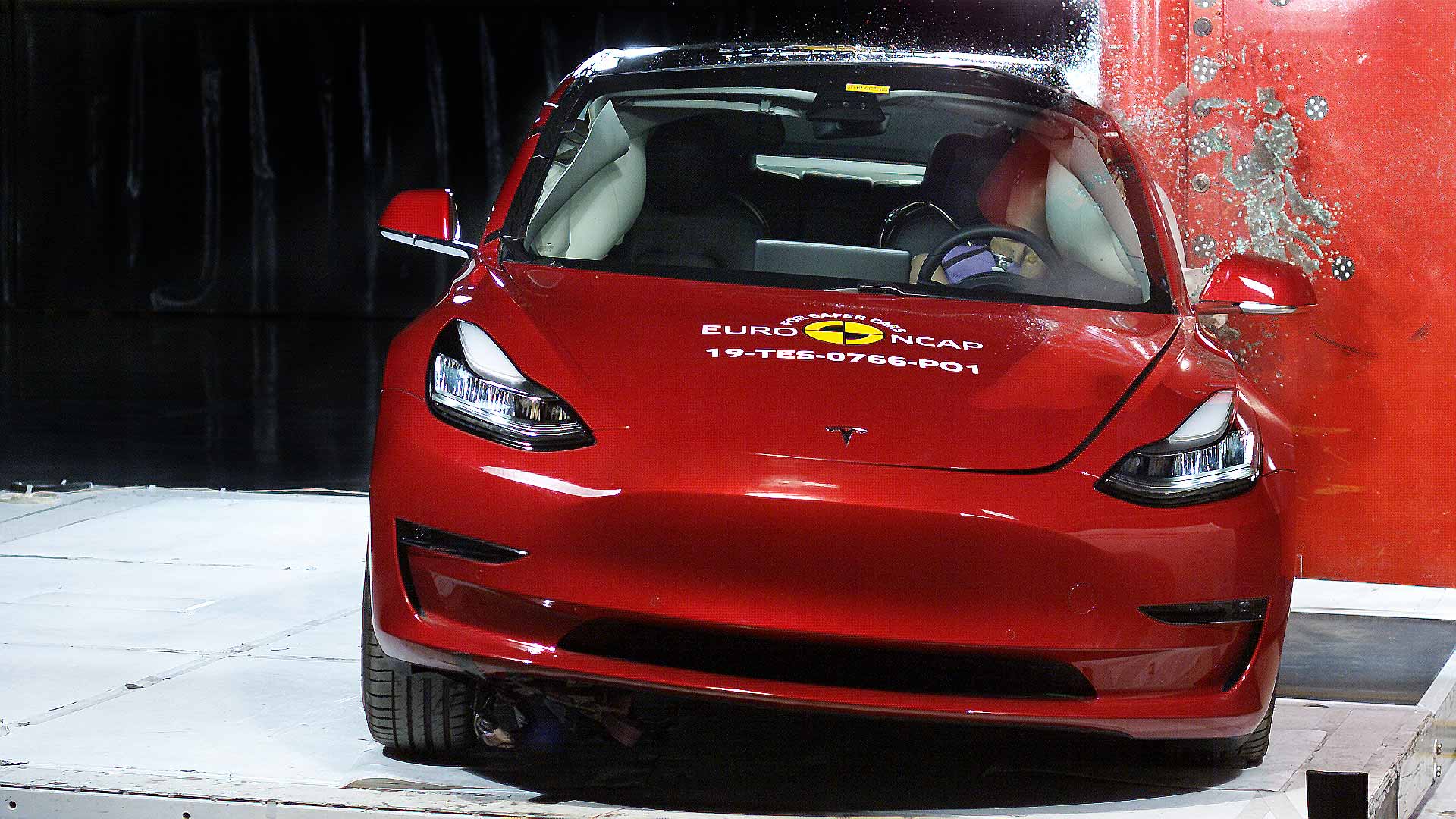 Tesla Model 3 Euro NCAP crash test