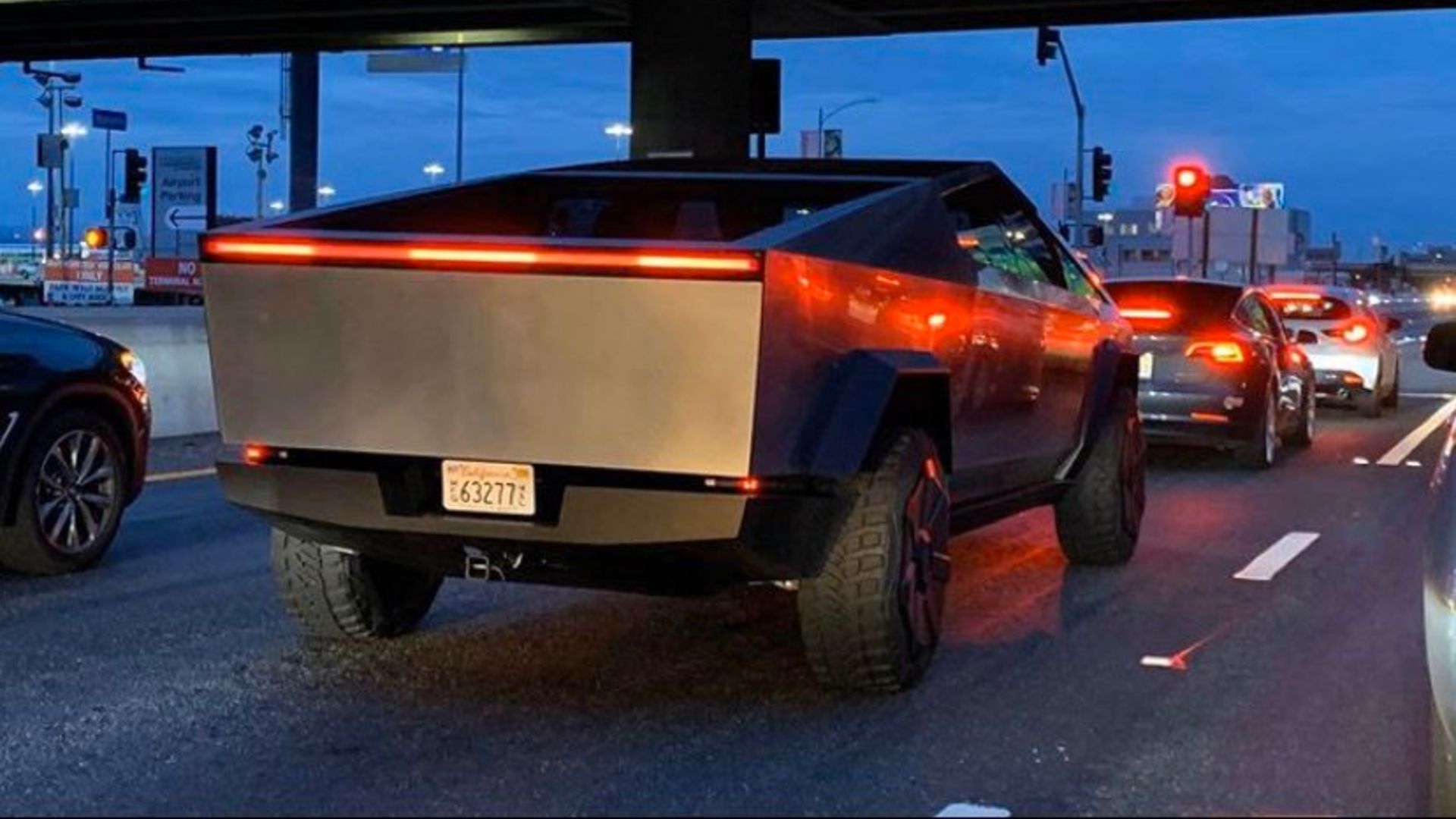 Elon Musk Tesla Cybertruck LA