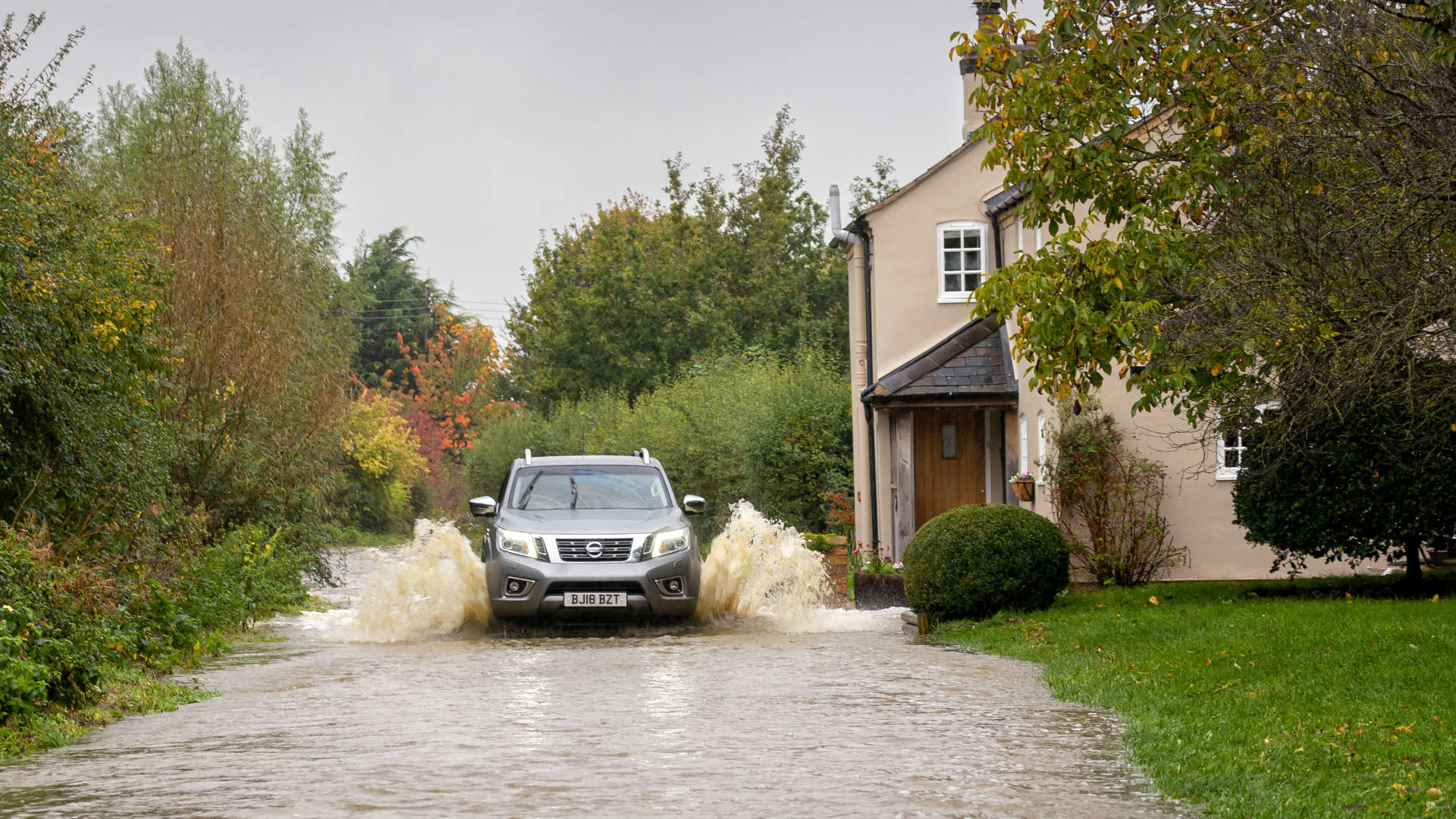 Flood water in Worcestershire