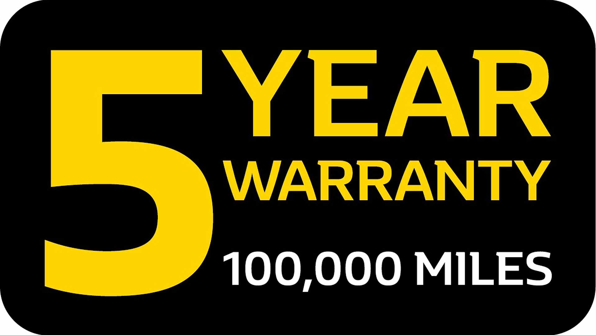 Renault 5-year 100,000-mile new car warranty