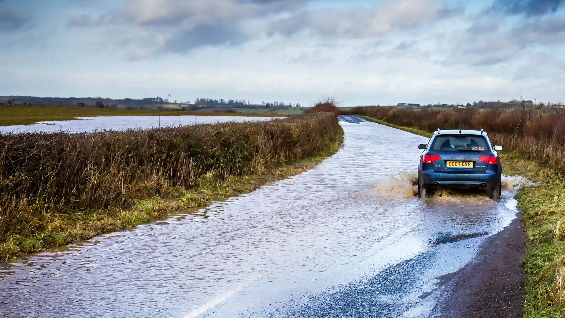 Never drive through flood water