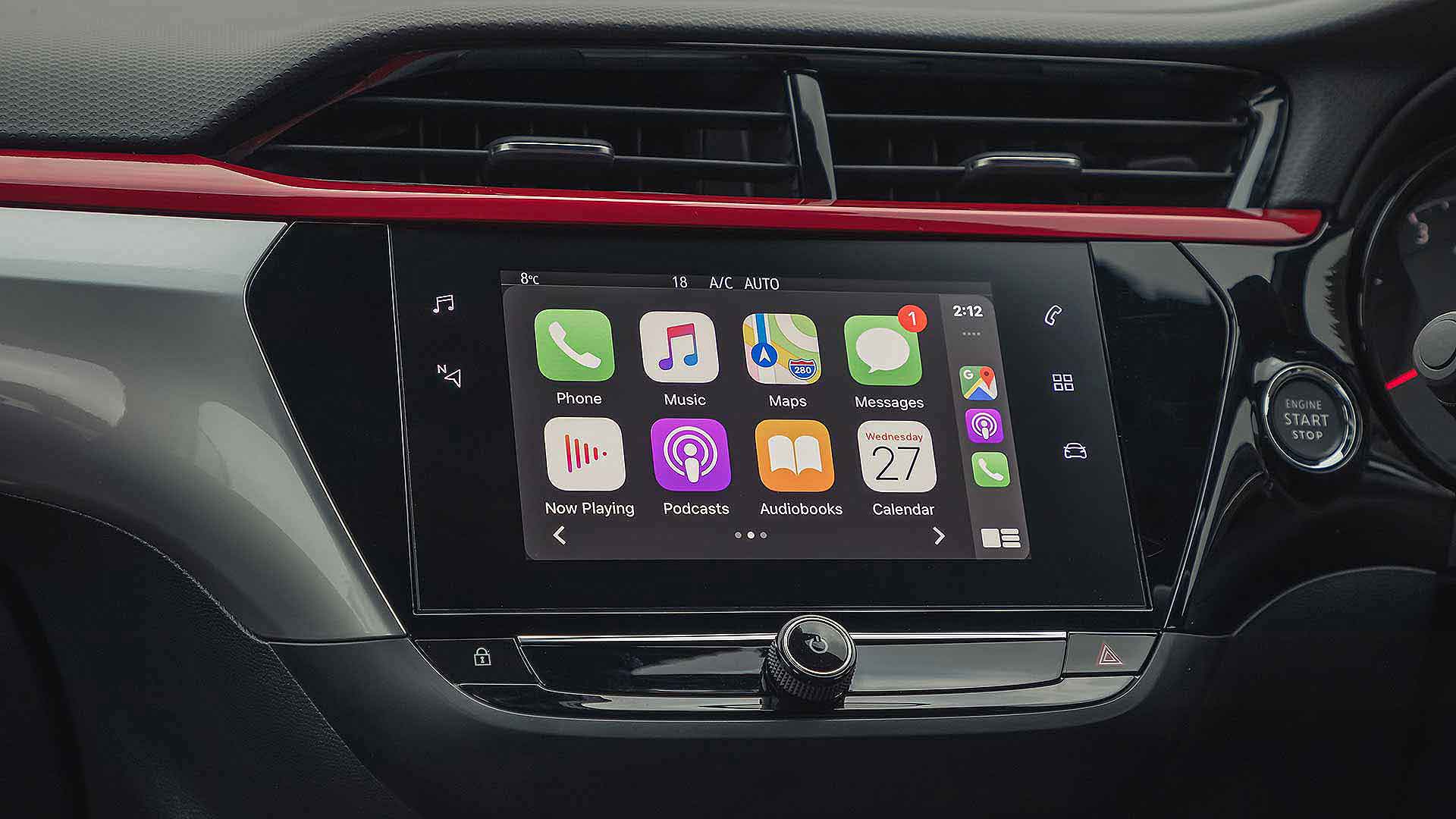 2020 Vauxhall Corsa infotainment