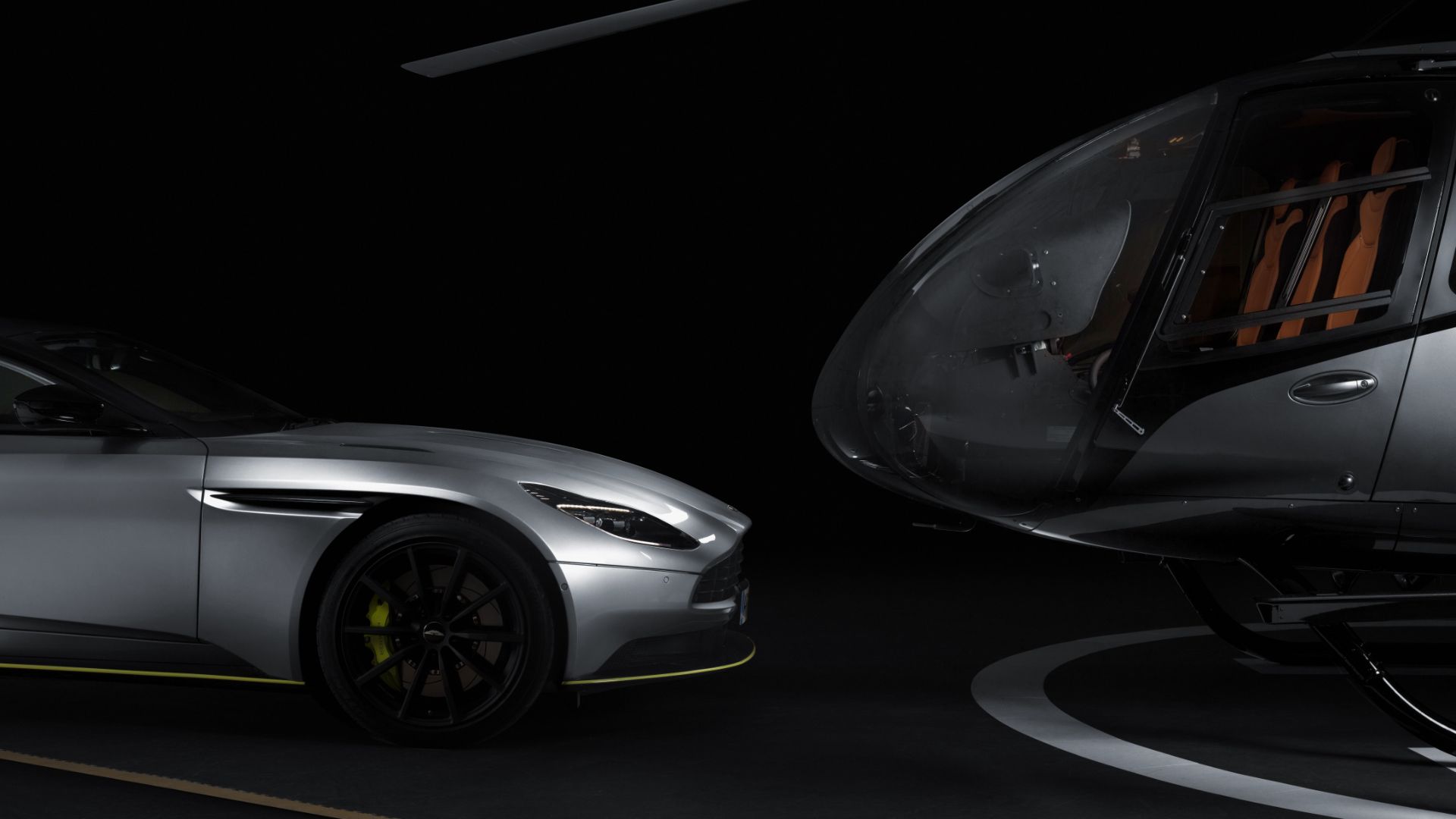 Aston Martin Airbus helicopter