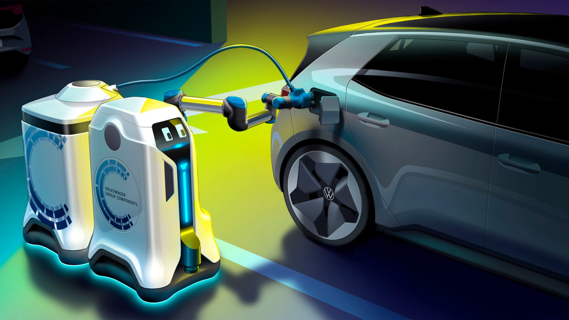 Volkswagen charging robots