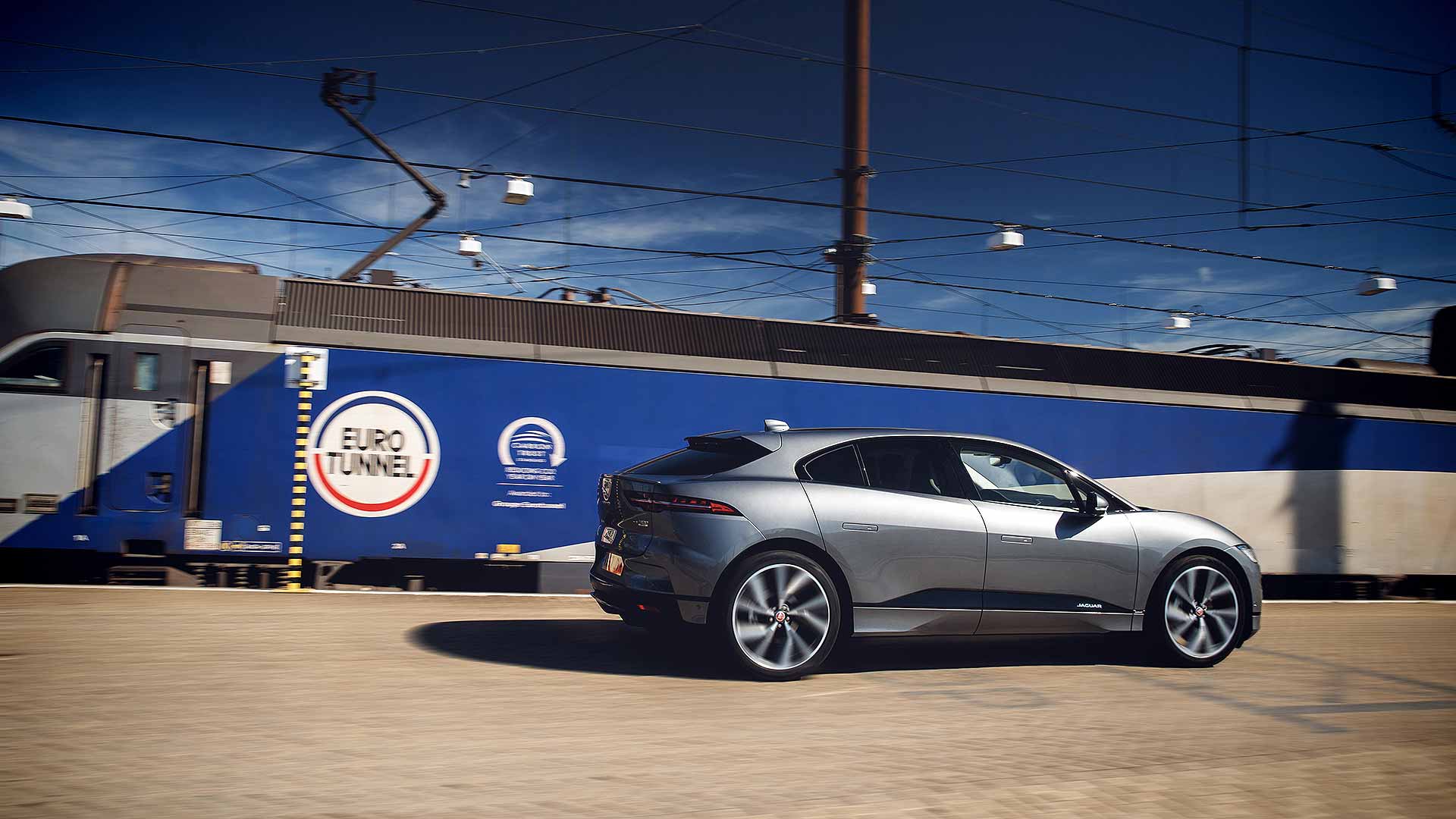 Jaguar I-Pace on Euro Tunnel