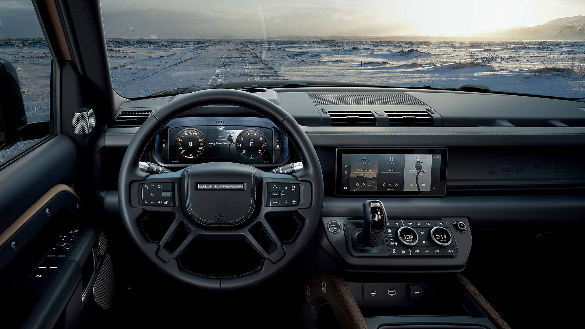 New 2020 Land Rover Defender interior