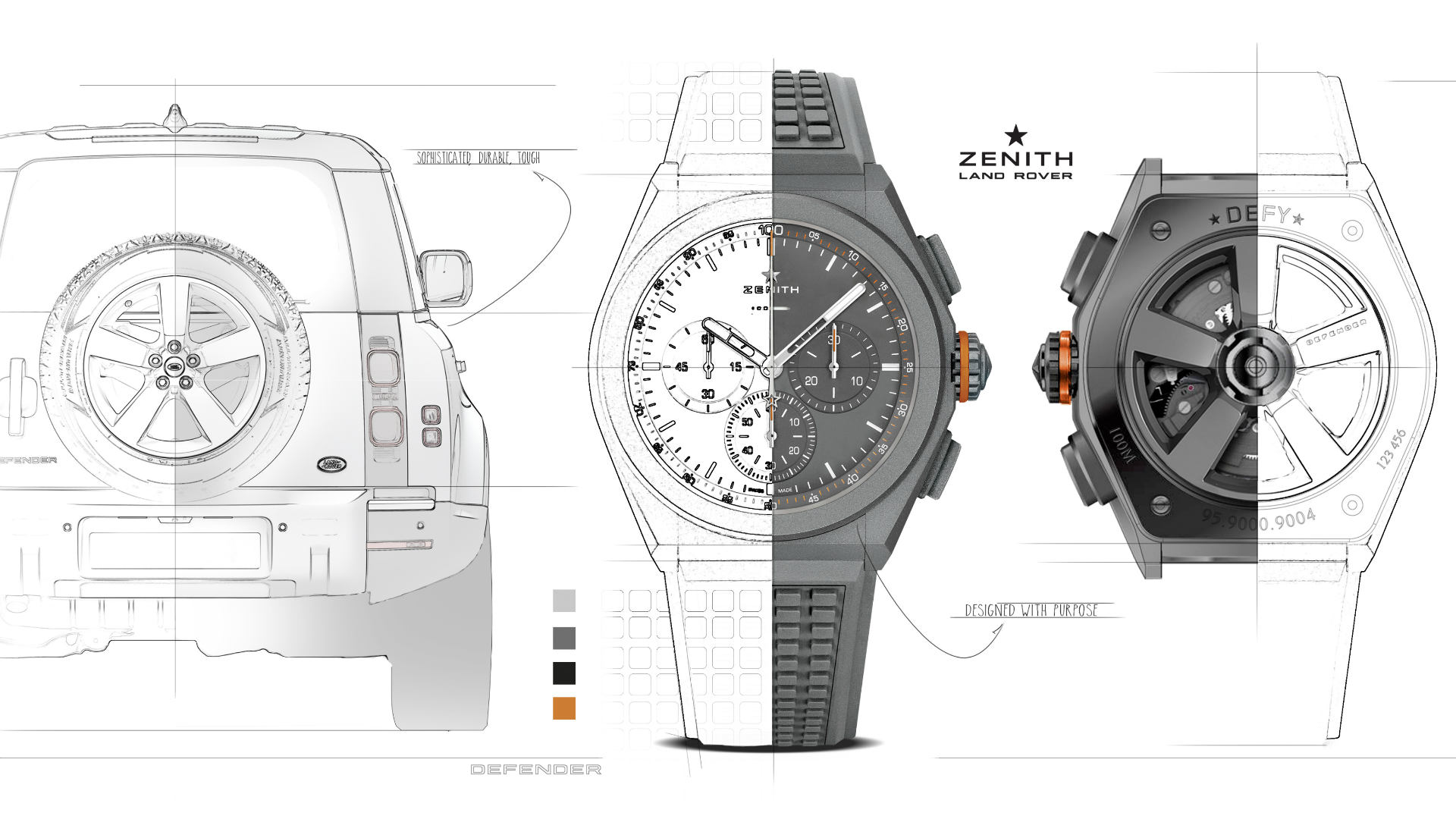 Land Rover Zenith Defy 21 Watch Graphic