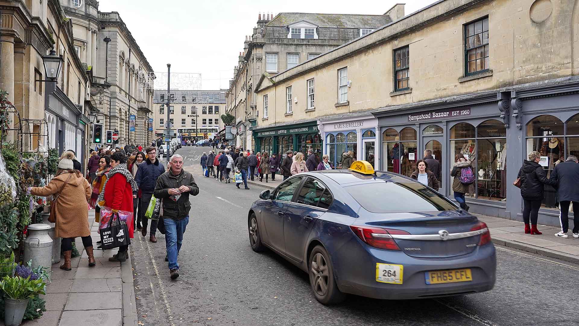 Roads through Bath