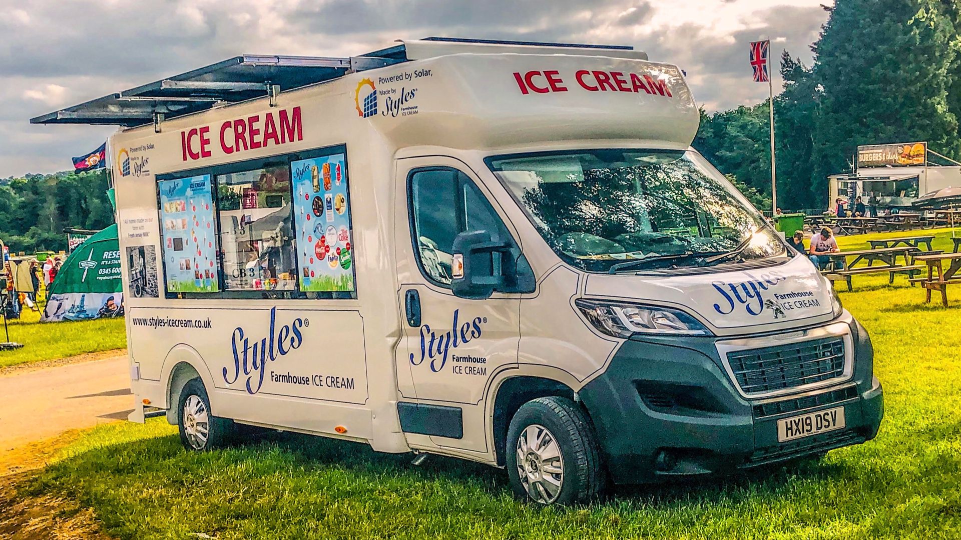 Styles Solar Van world's first electric ice cream van