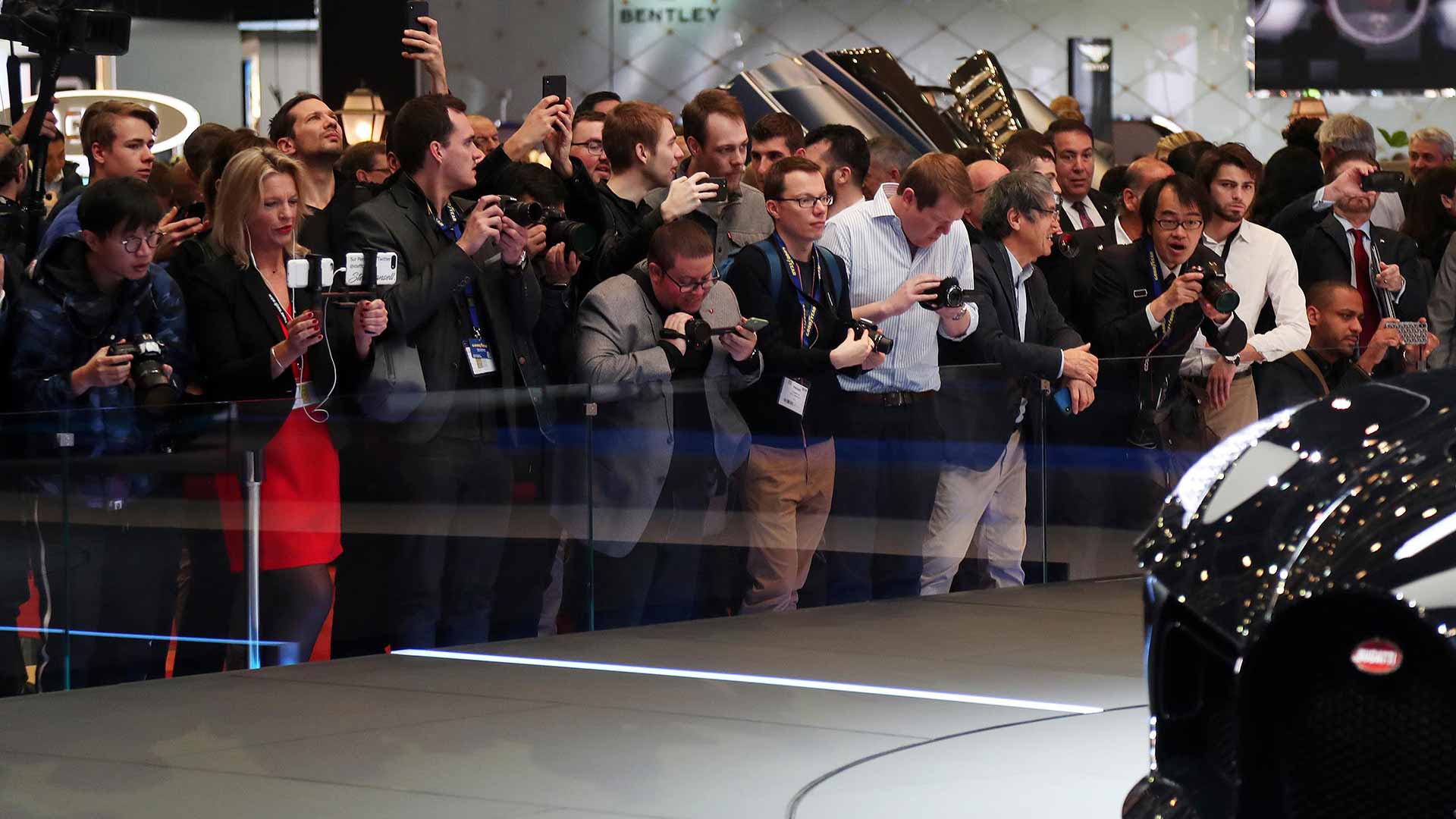 Crowds at the Geneva Motor Show