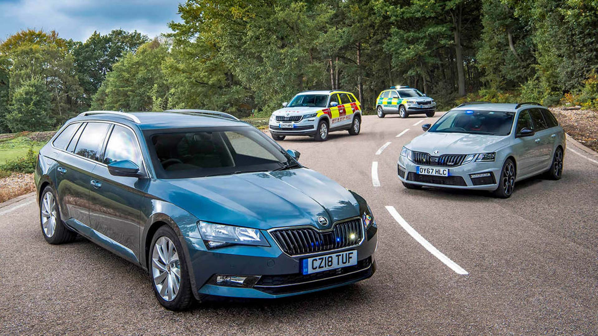 Skoda blue light sales success