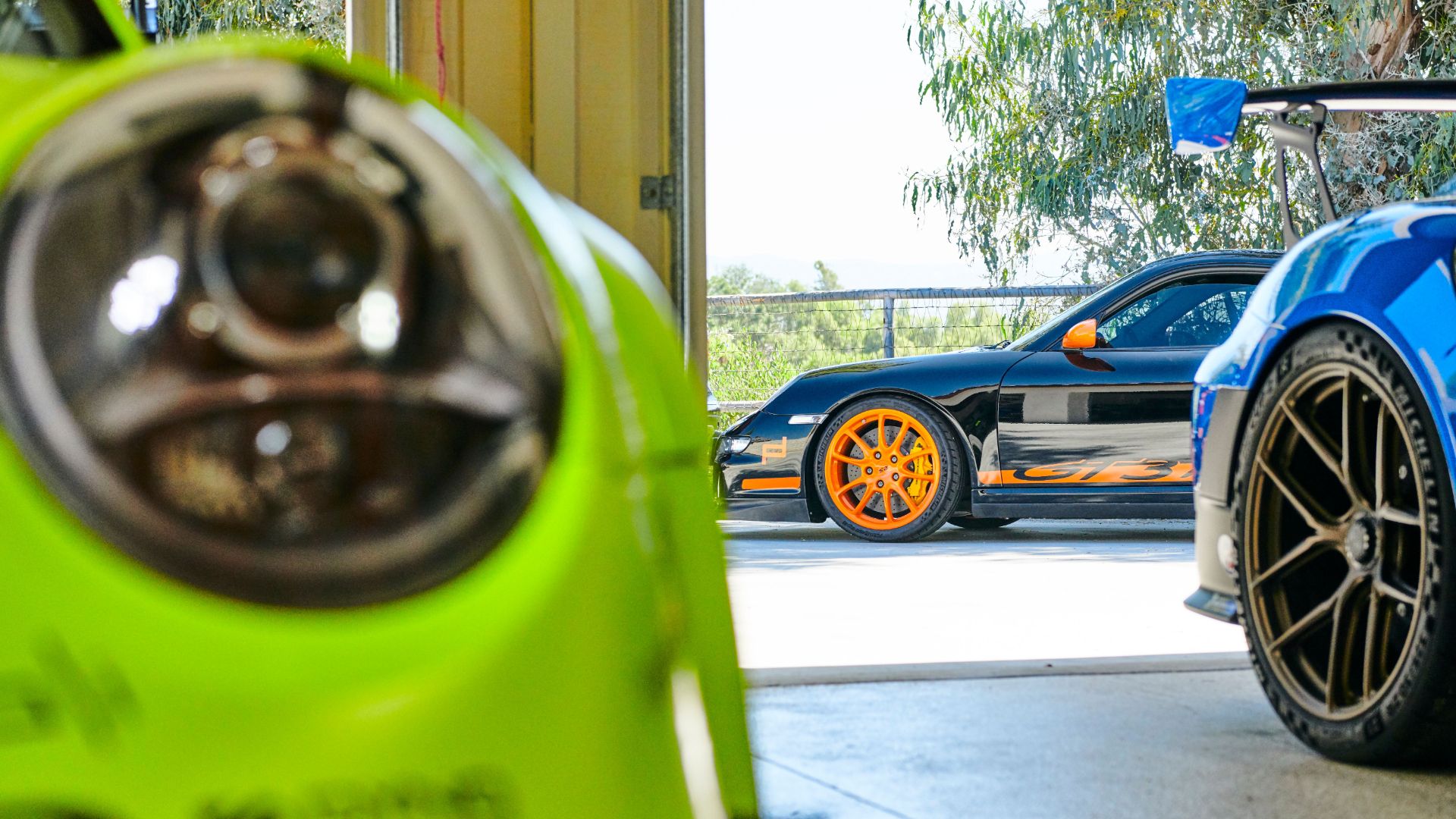 Porsche collector loves bright colours