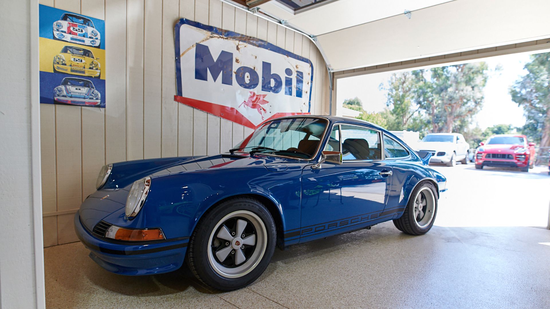 Porsche collector loves bright colours