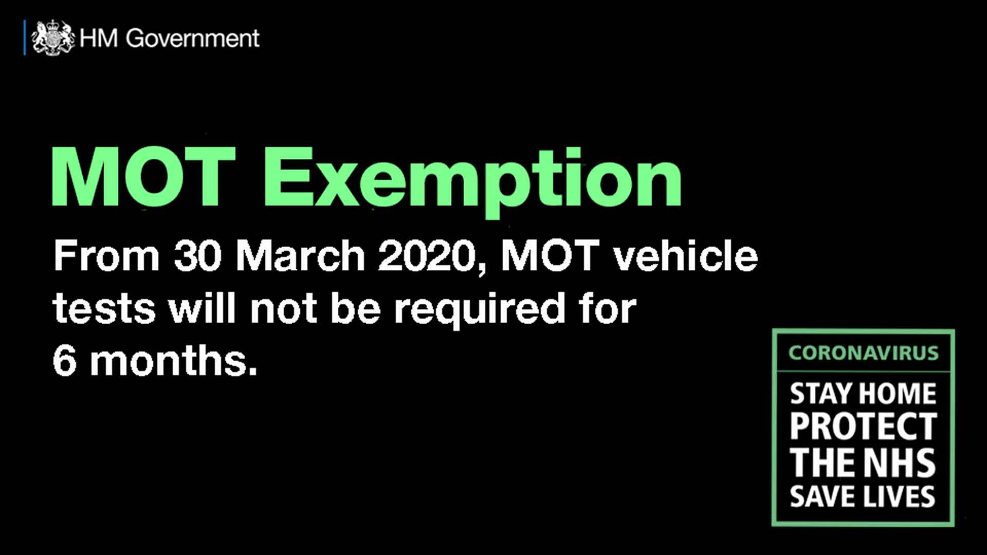 Covid-19 MOT exemption