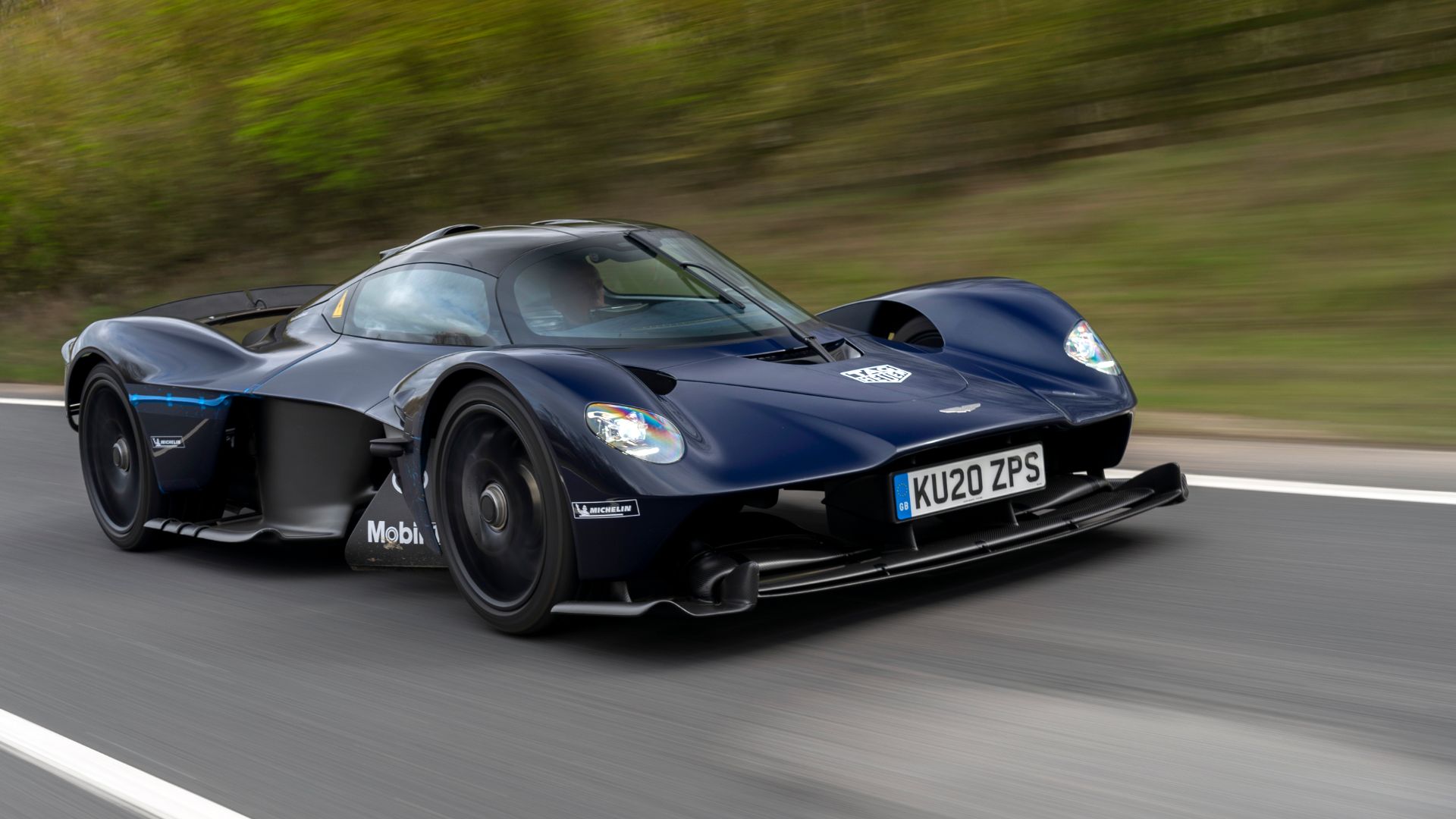 Aston Martin Valkyrie testing on the road