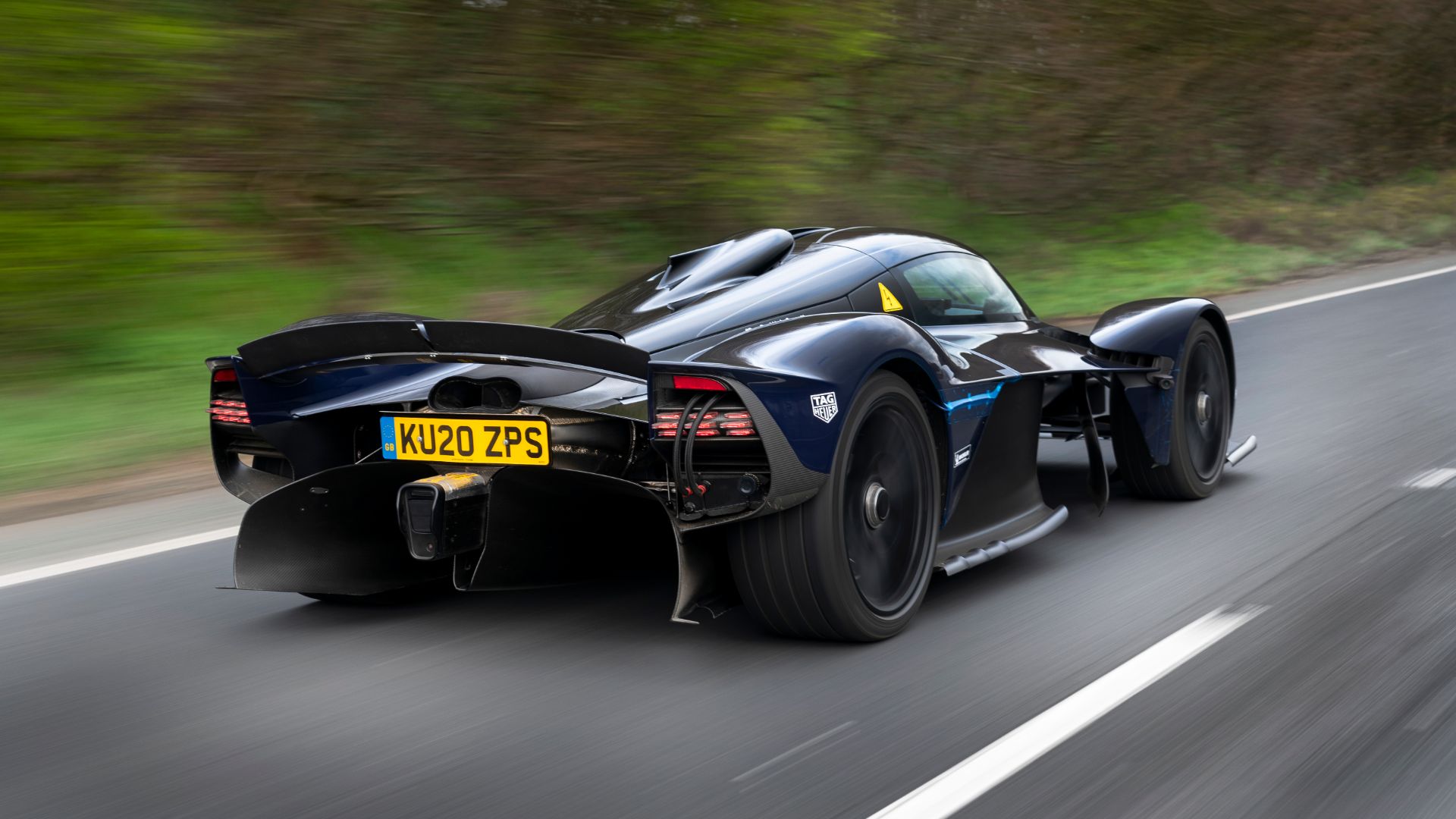 Aston Martin Valkyrie testing on the road