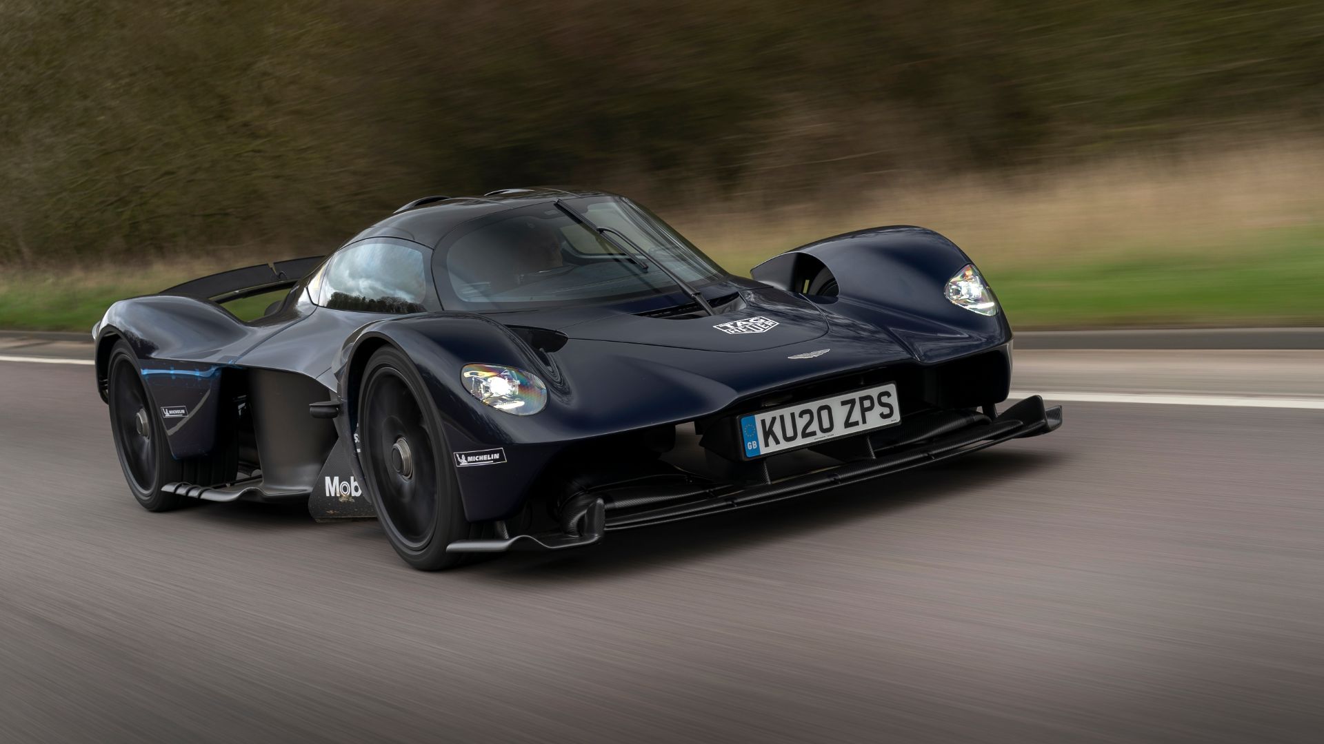 Aston Martin Valkyrie testing on the road