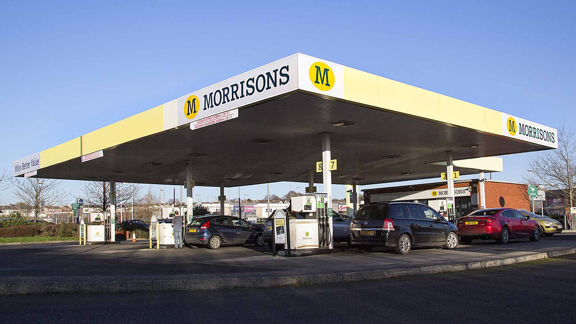 Morrisons fuel filling station