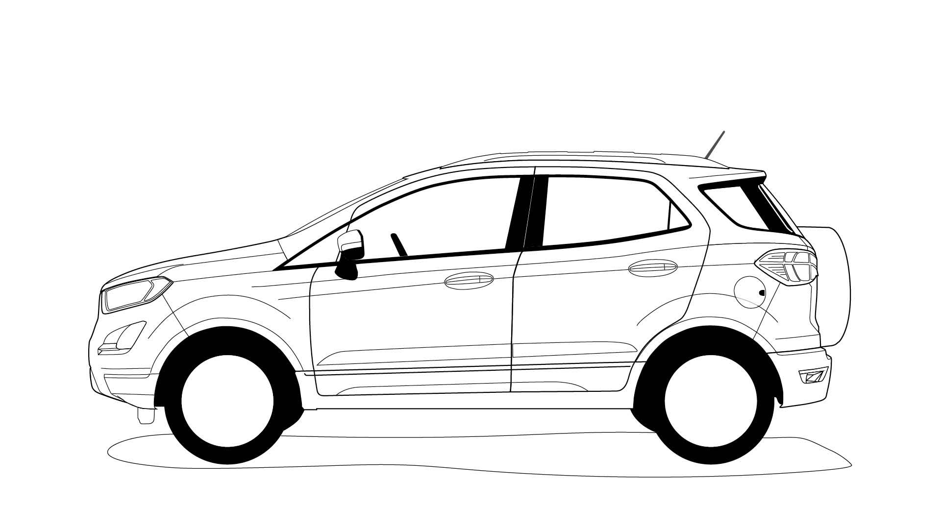 Ford EcoSport outline