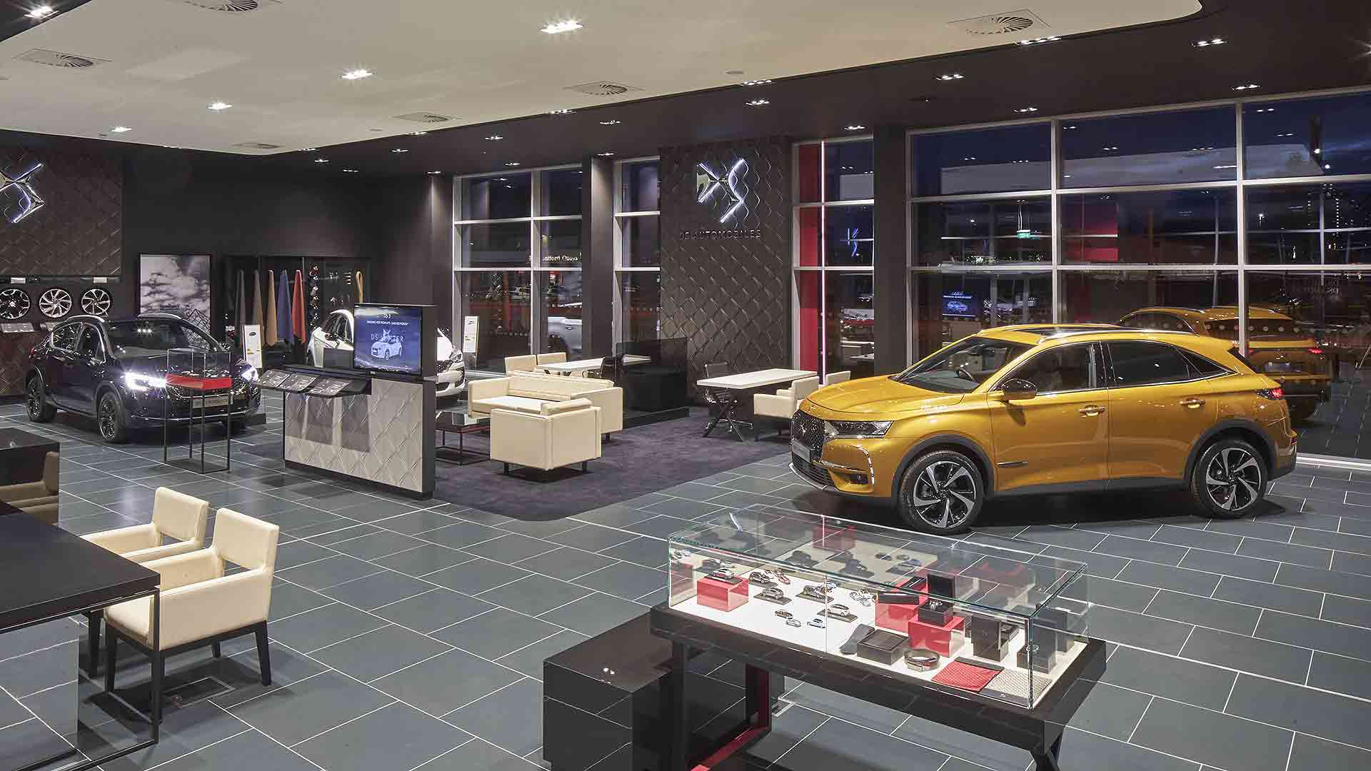 DS Store in Manchester. Car showrooms are spacious areas that are as safe as garden centres, says the industry trade body