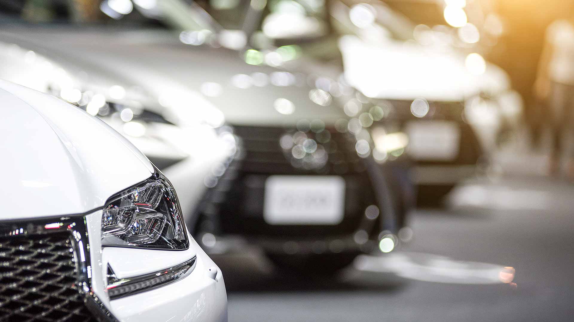 Line-up of new Lexus cars