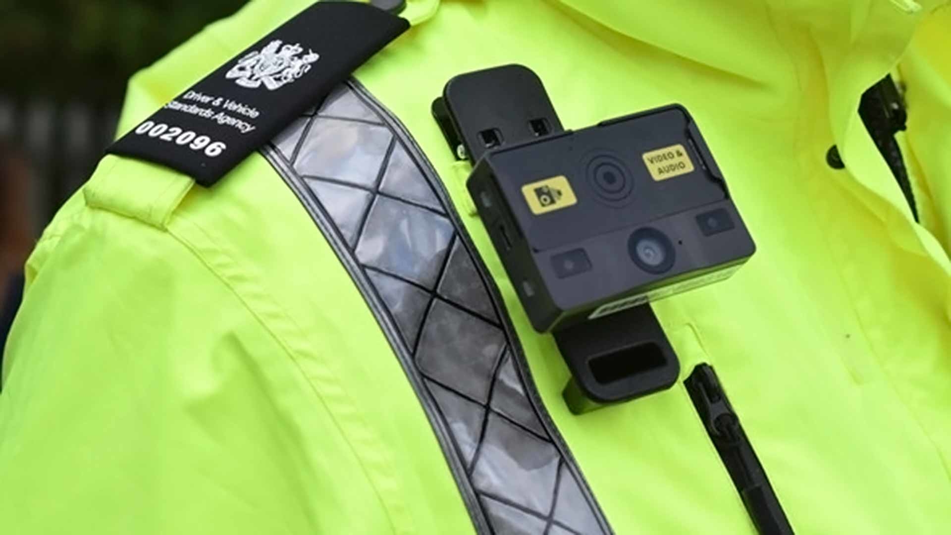 Body cam on DVSA enforcement officer