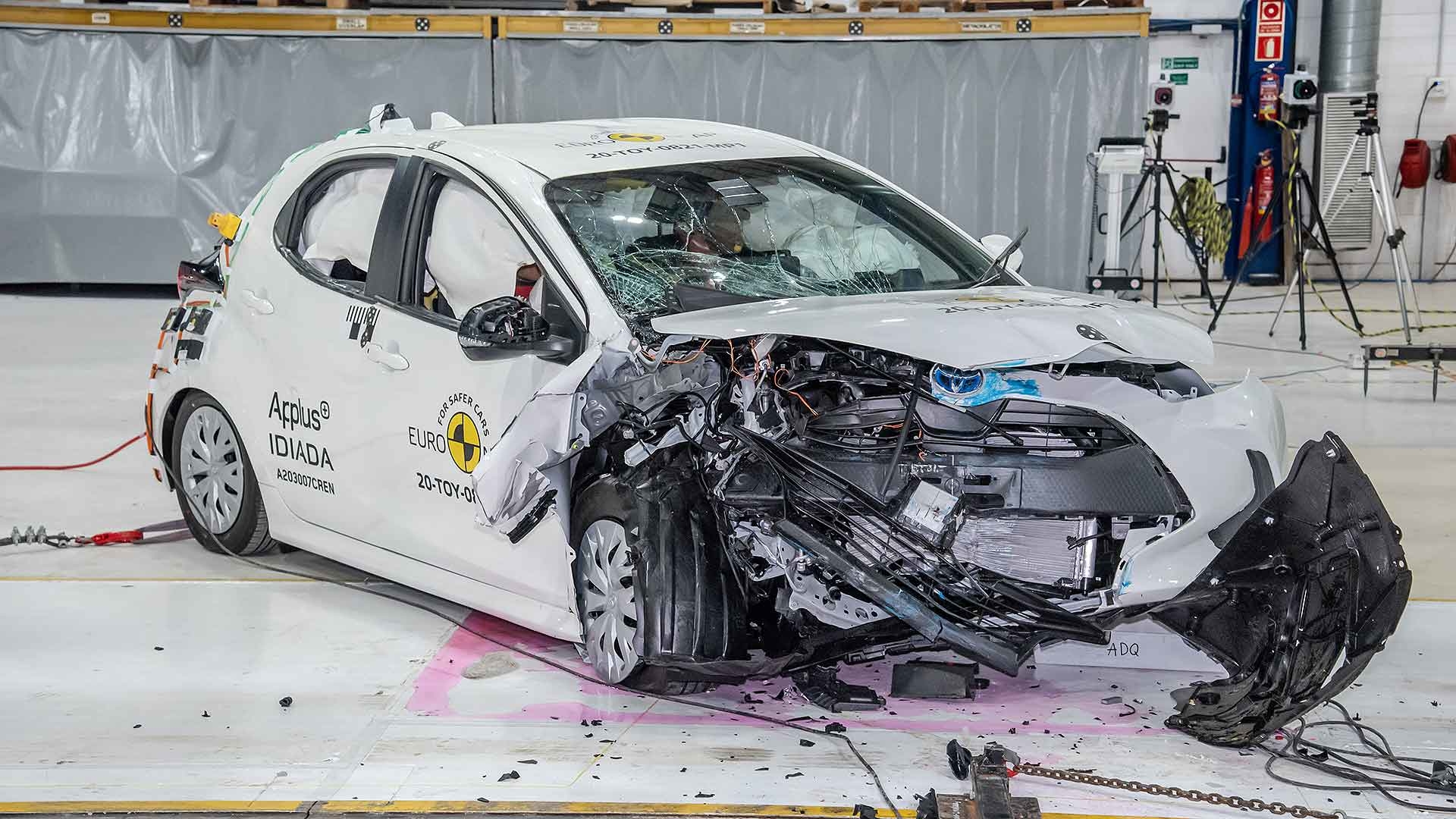 2020 Toyota Yaris Euro NCAP safety crash test