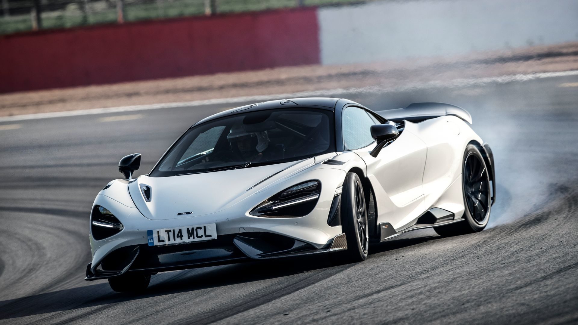 White McLaren 765LT