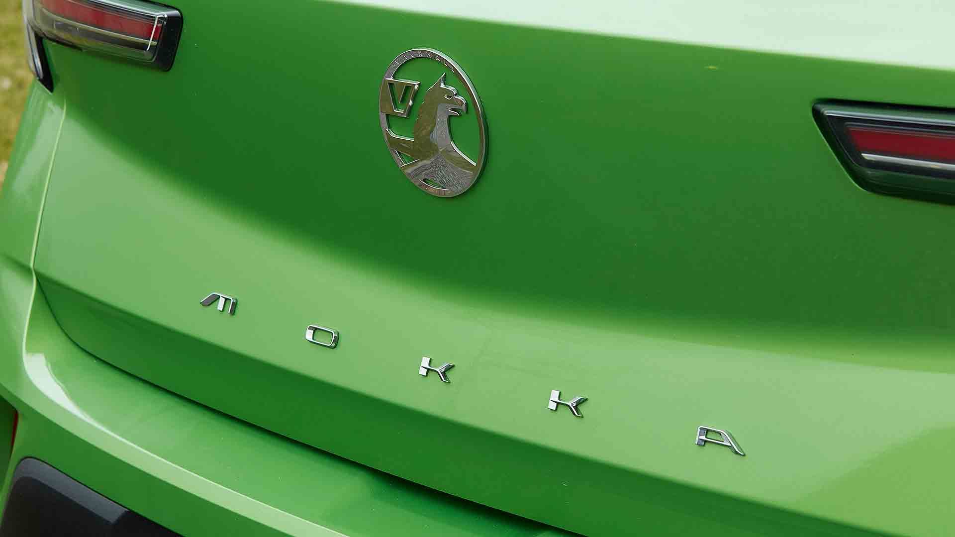 New 2021 Vauxhall Mokka-e in bright metallic green